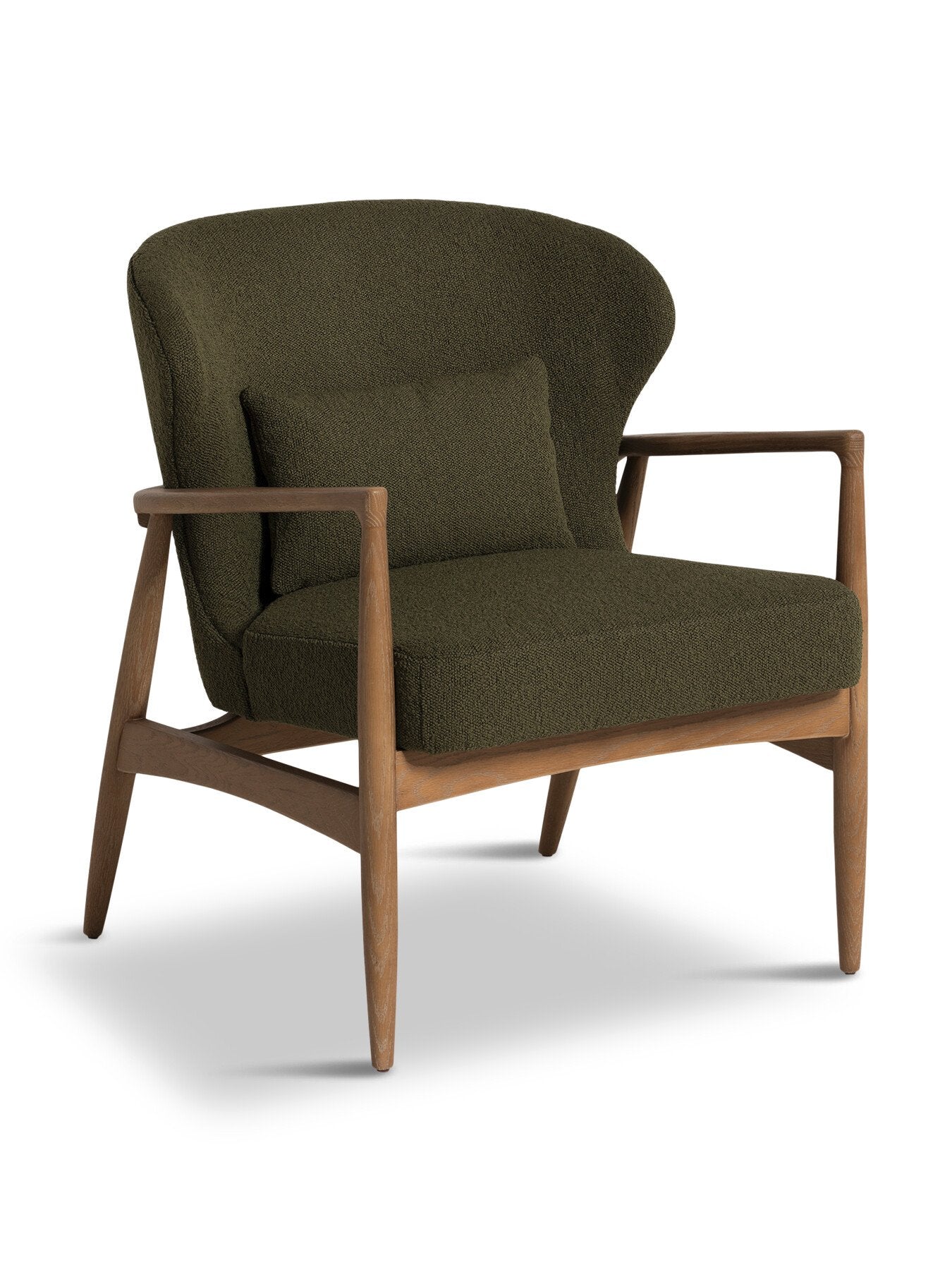 Green Pinter Green Boucle Armchair