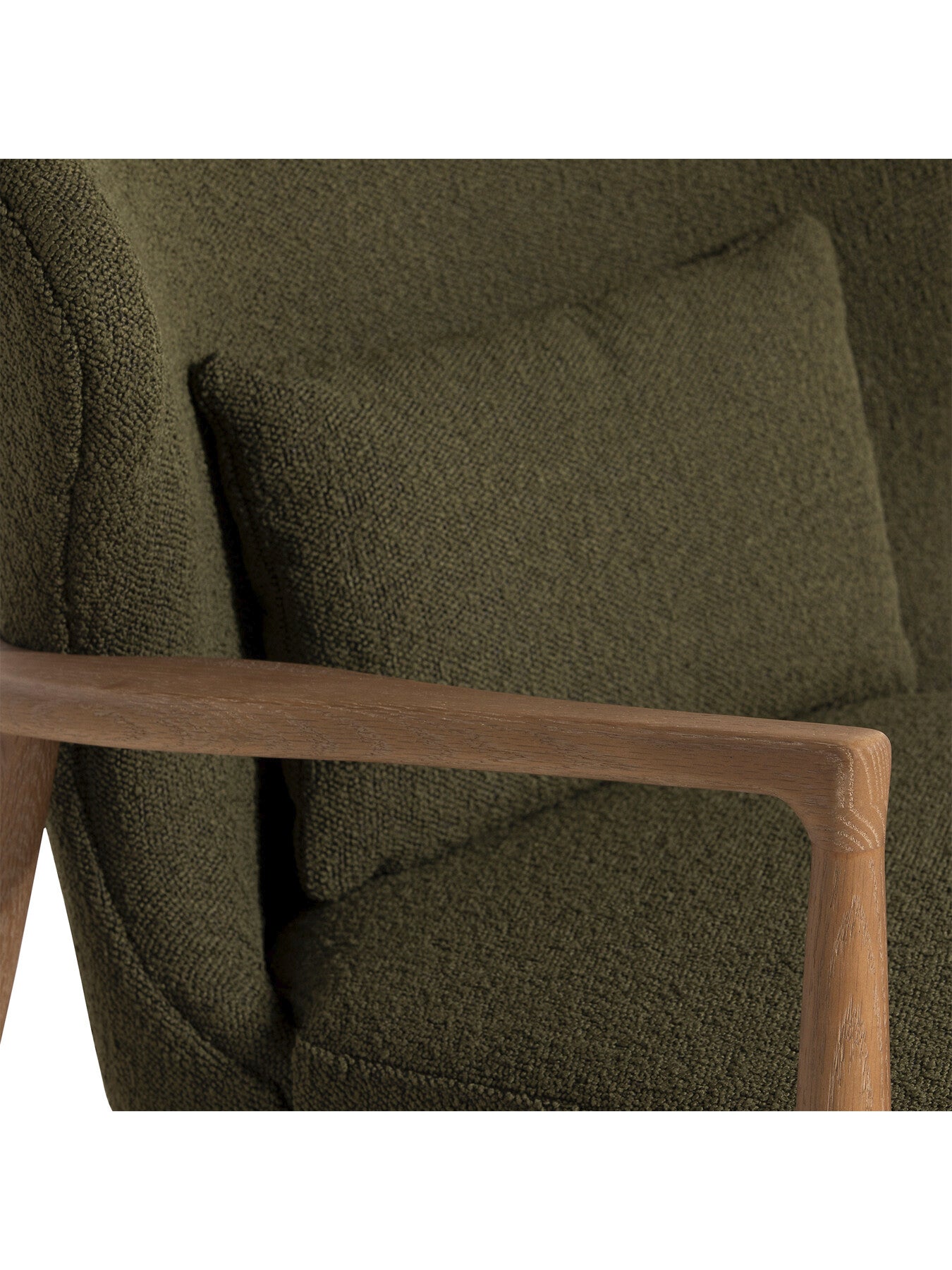 Green Pinter Green Boucle Armchair