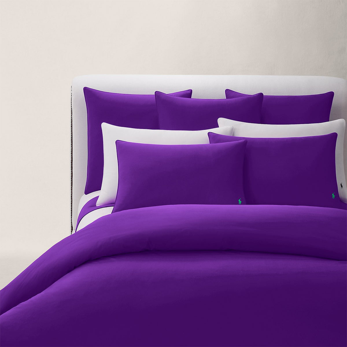 Polo Player Standard Pillowcase Collection Purple
