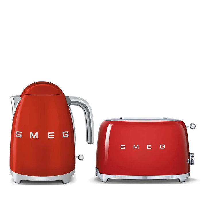 SMEG KLF03 Kettle and TSF01 Toaster Red Bundle