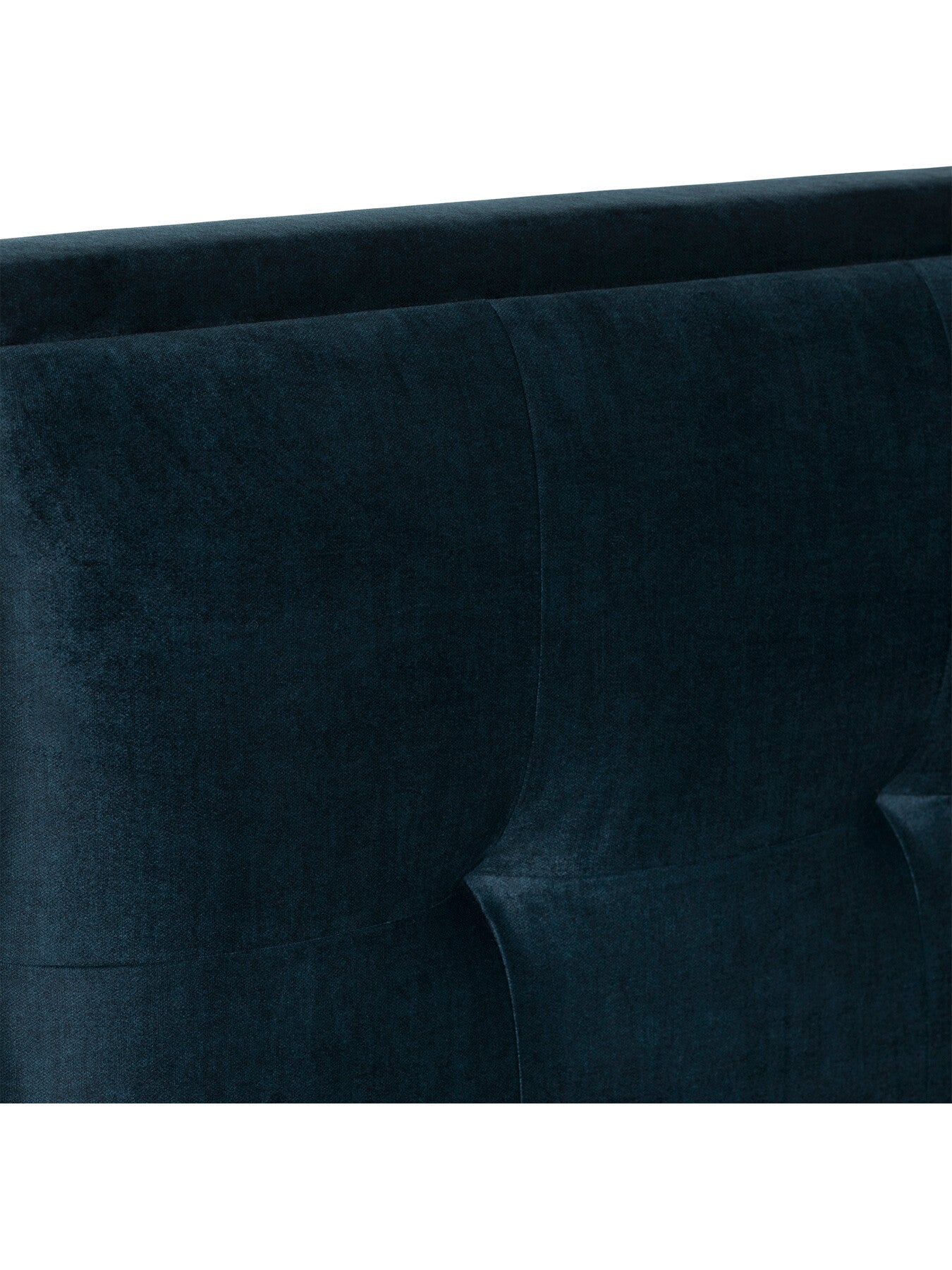 Blue Ripley Blue Fabric Double Ottoman Bed Frame