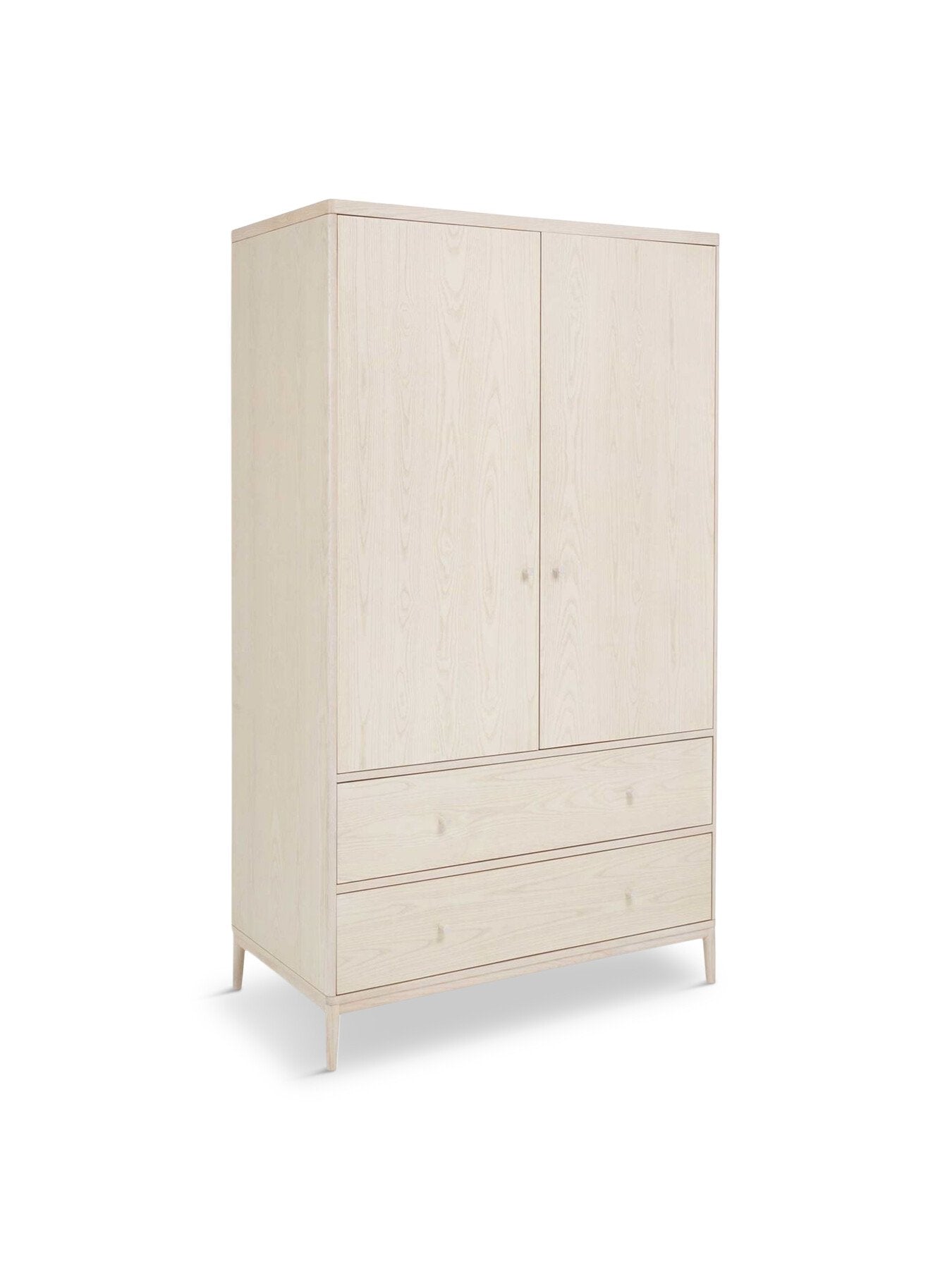 Brown Salina 110cm 2 Door 2 Drawer Wardrobe