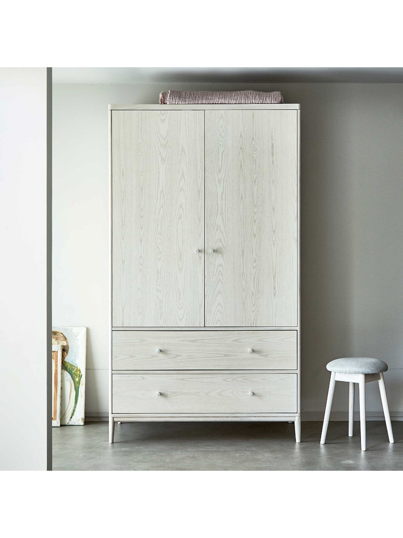 Brown Salina 110cm 2 Door 2 Drawer Wardrobe