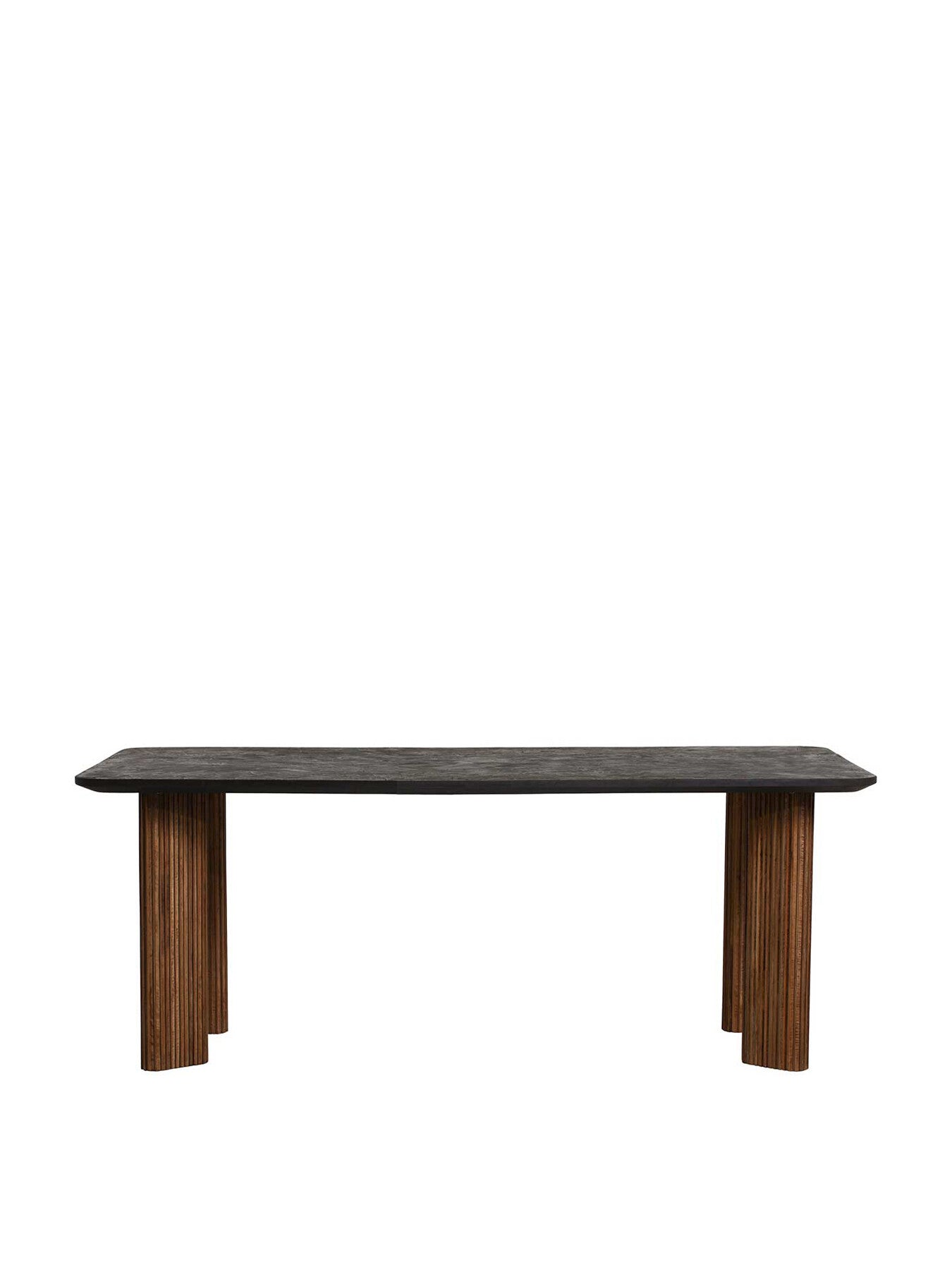 Brown Trinidad Reclaimed Teak Wood Dining Table