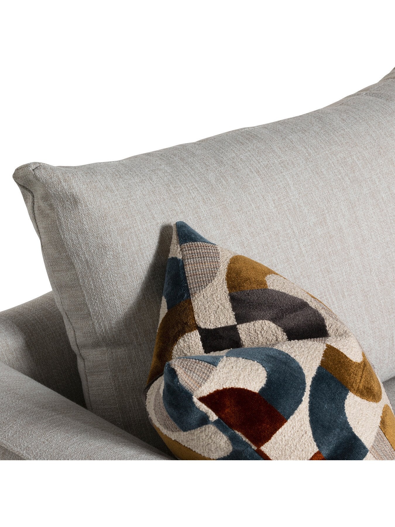 Neutral Tetbury Fabric Large 2 Seater Sofa