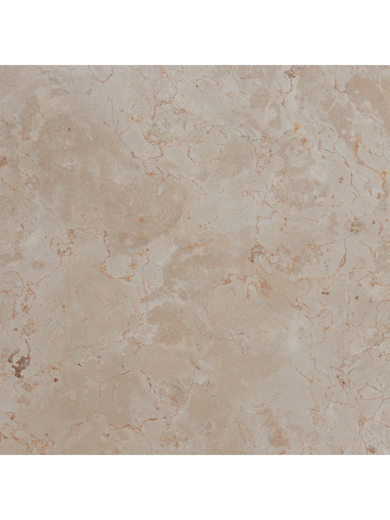 Terza Round Teak and Marble Side Table