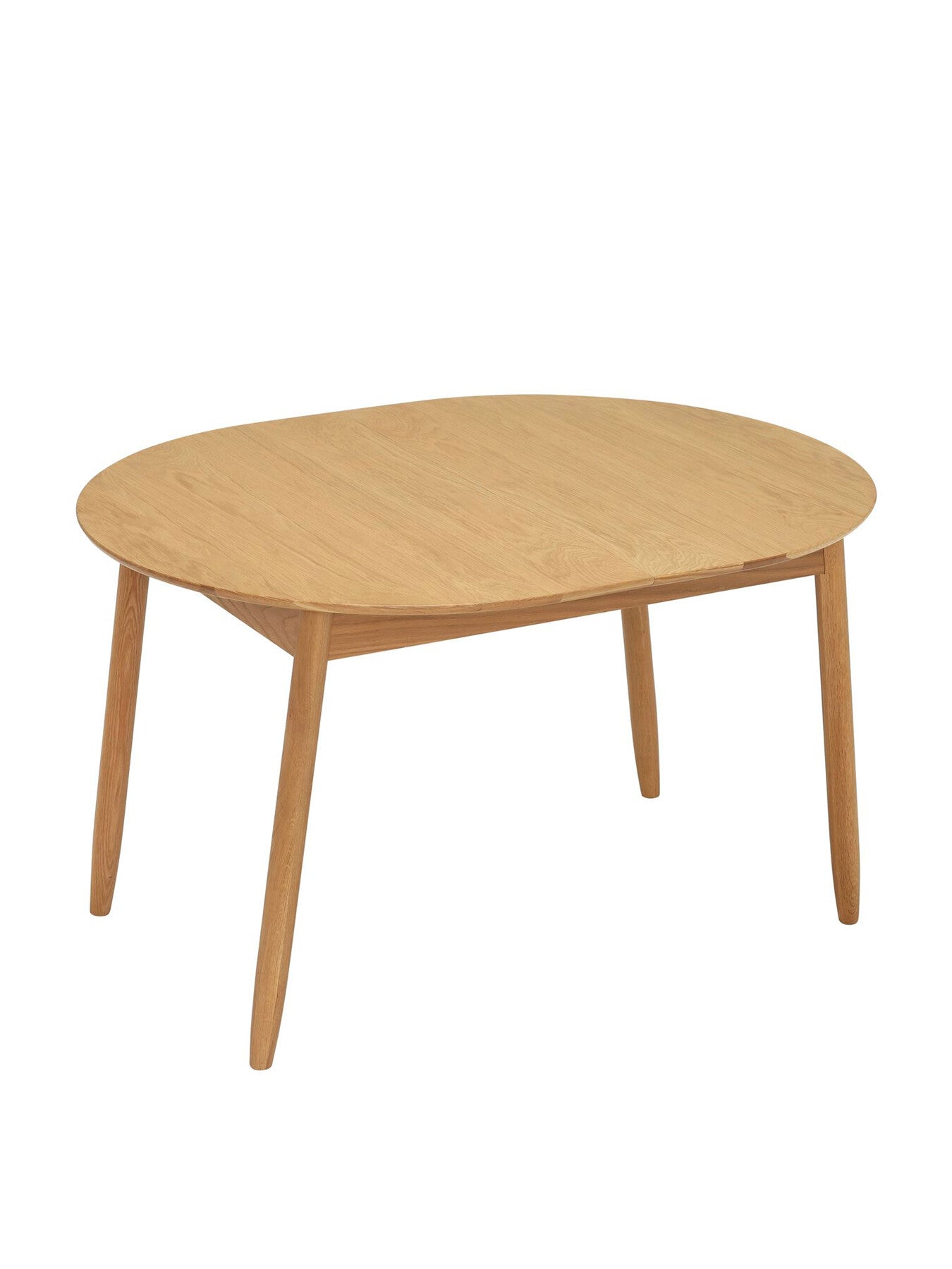Neutral Teramo Oak Wood Small Extending Dining Table