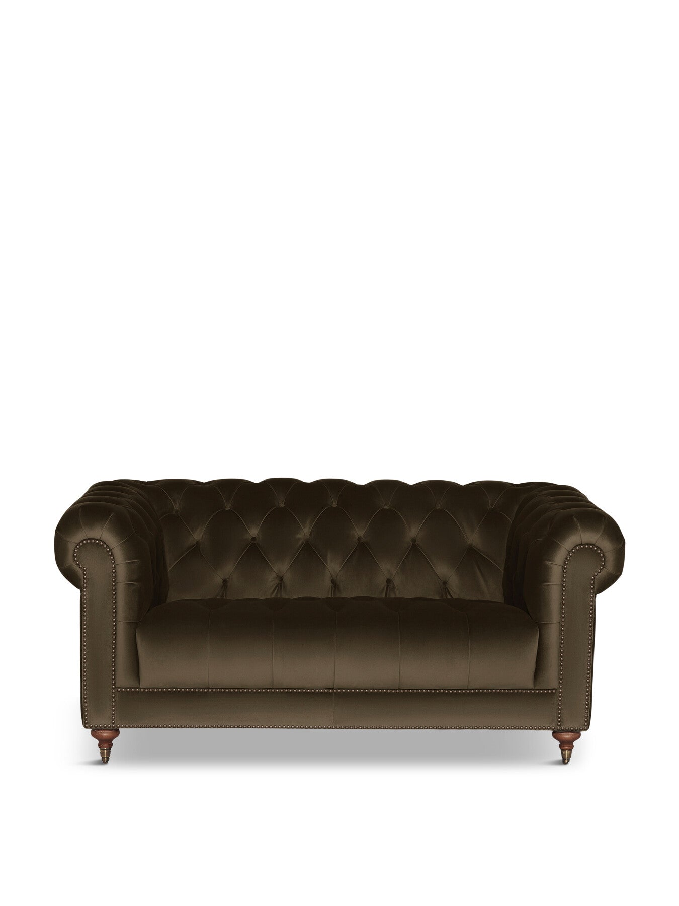 Green Ullswater Green Velvet Chesterfield 2 Seater Sofa