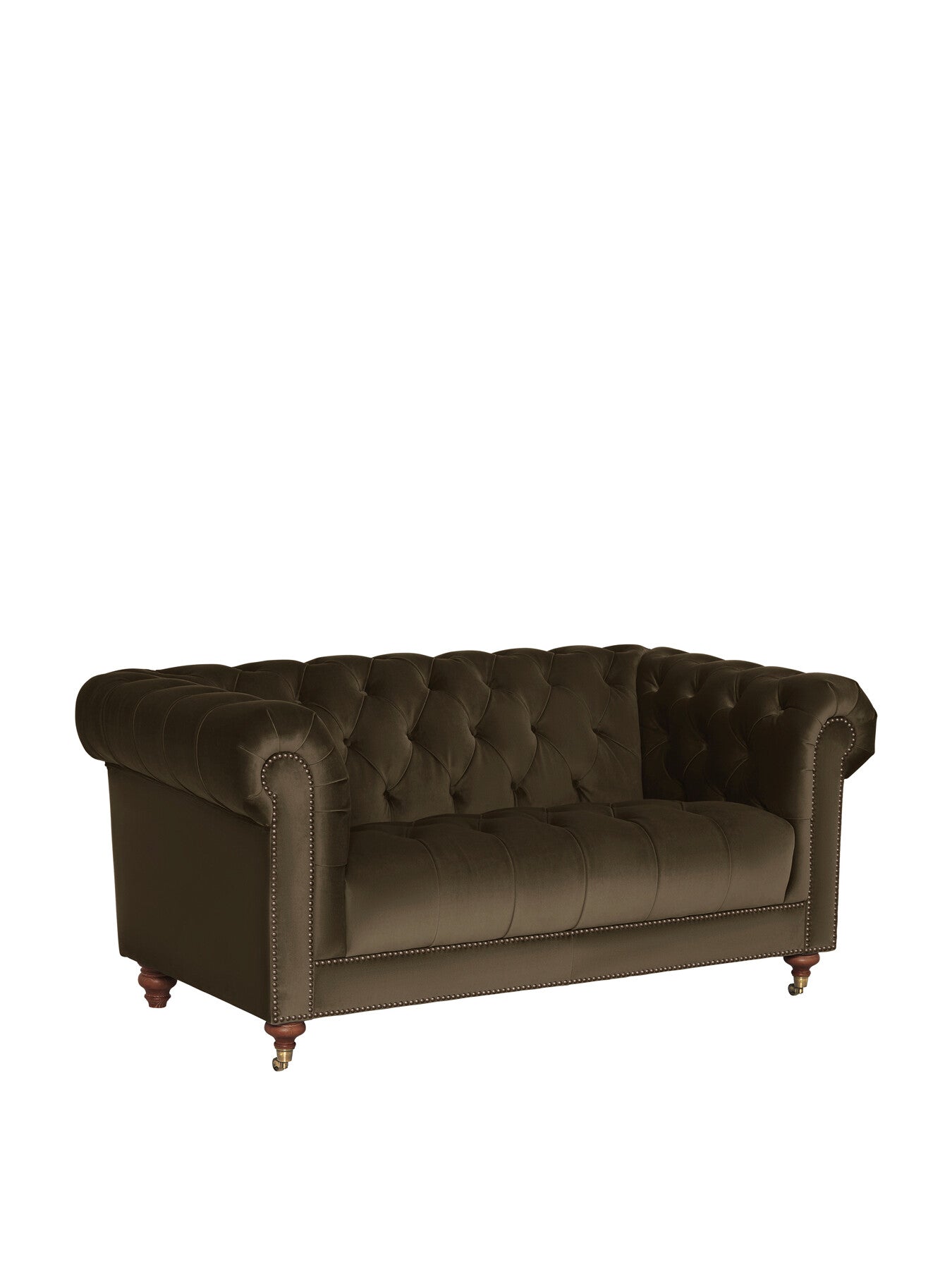 Green Ullswater Green Velvet Chesterfield 2 Seater Sofa