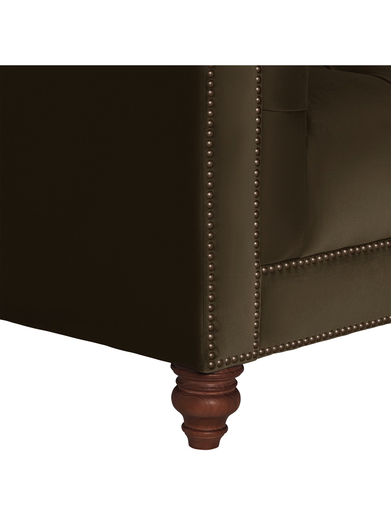 Green Ullswater Green Velvet Chesterfield 2 Seater Sofa