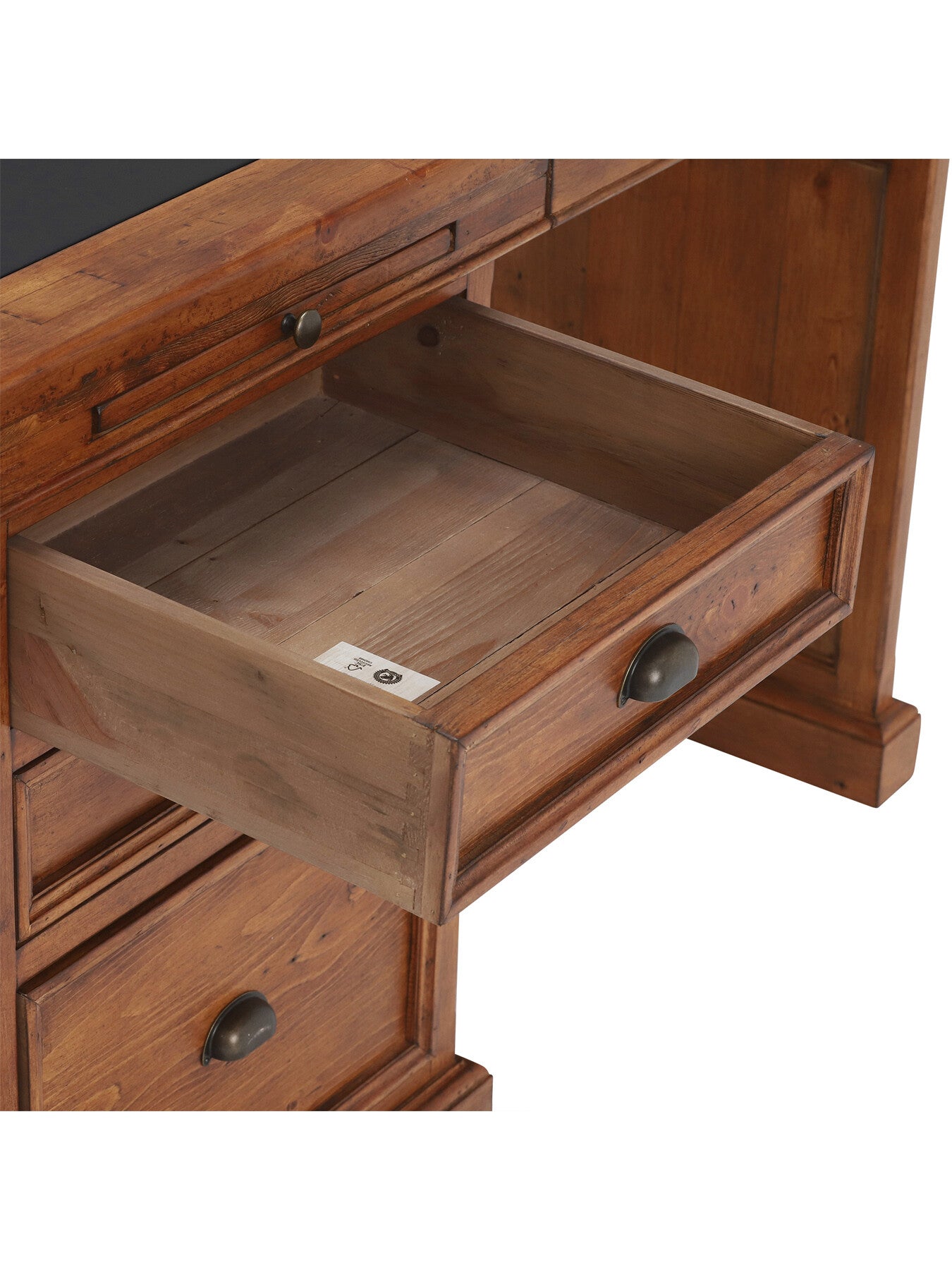 Villiers Reclaimed Wood Single Pedestal Desk