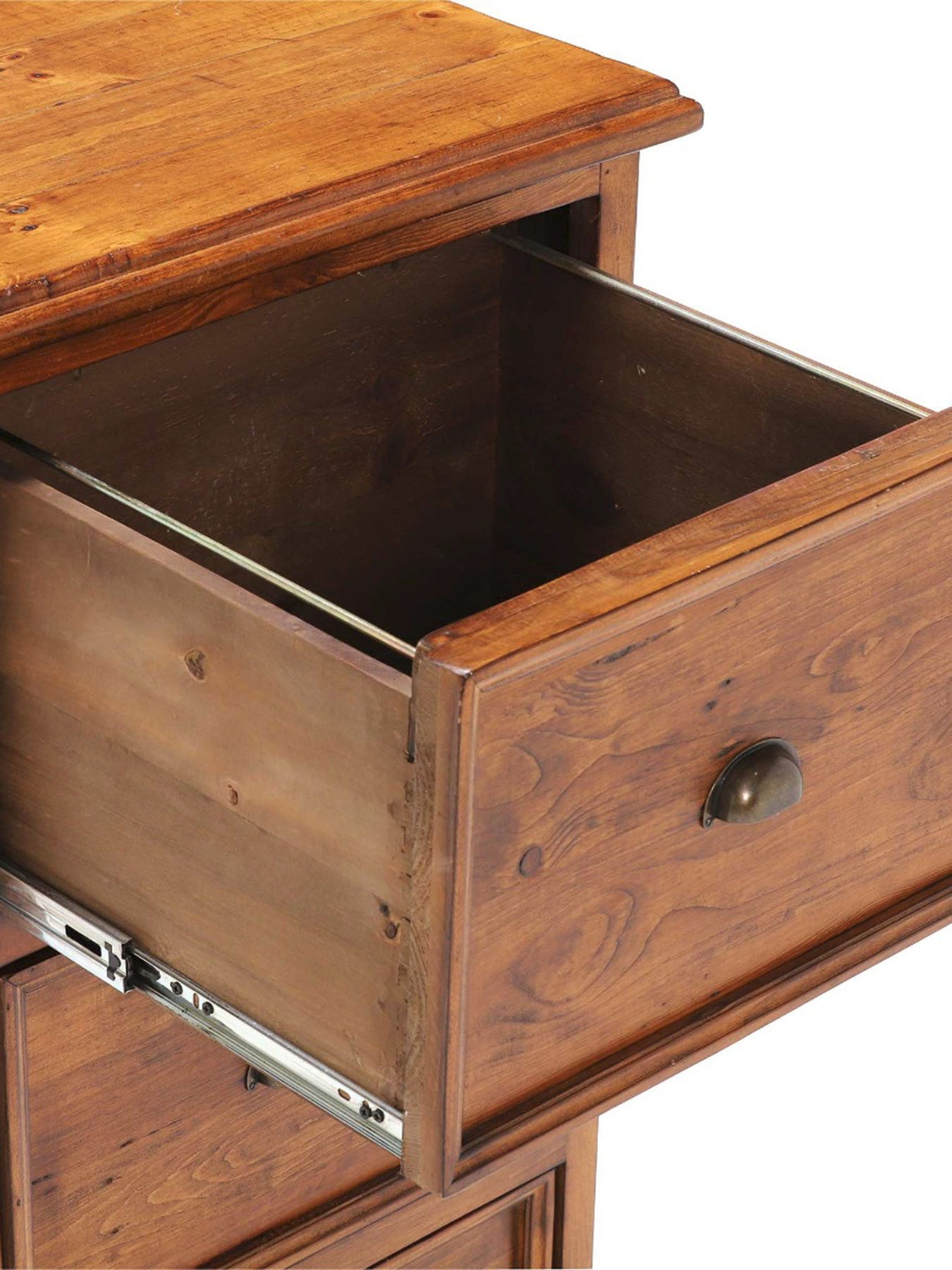 Villiers Reclaimed Wood 3 Drawer Filing Cabin