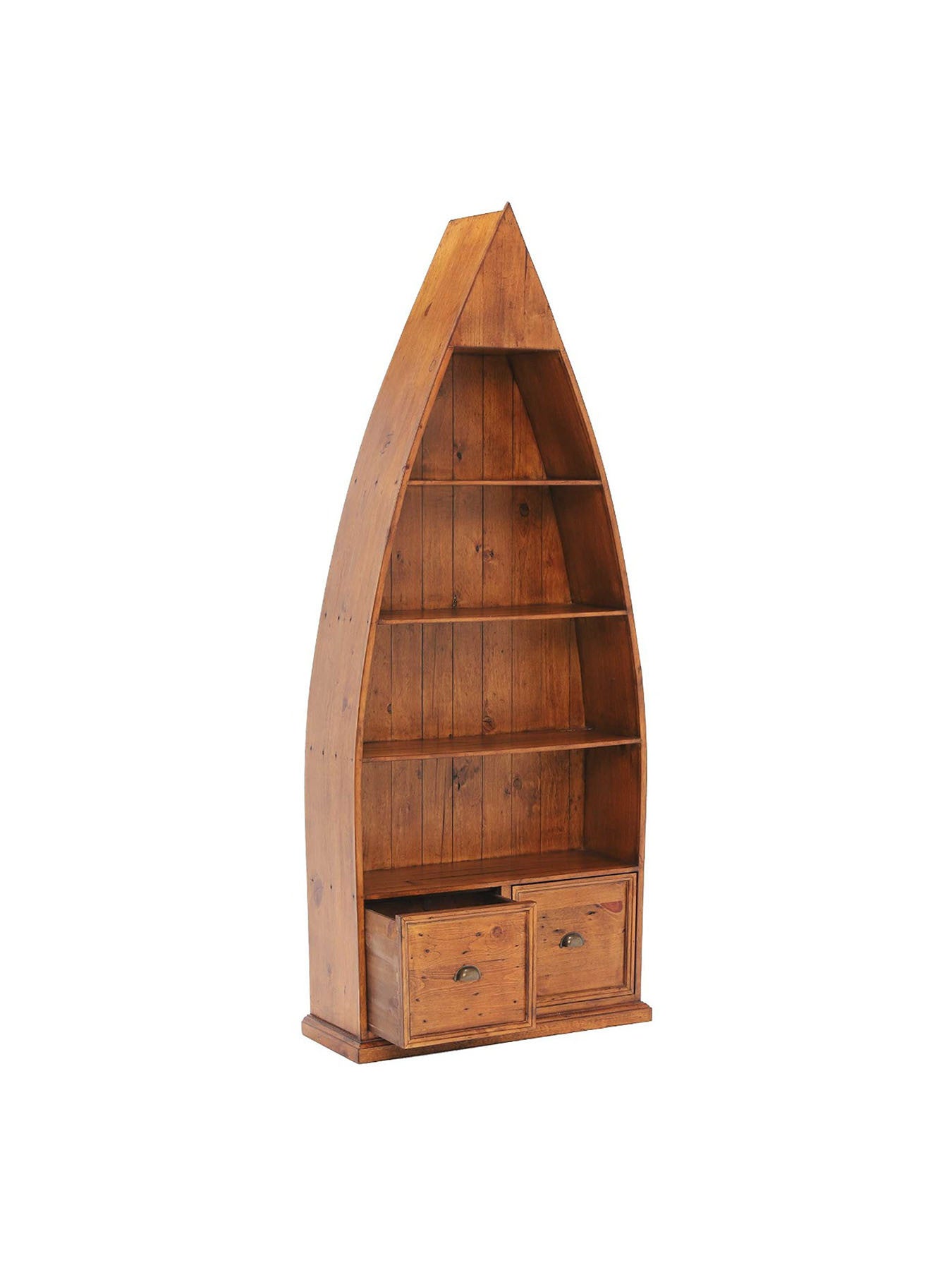 Villiers Reclaimed Wood Boat Bookcase