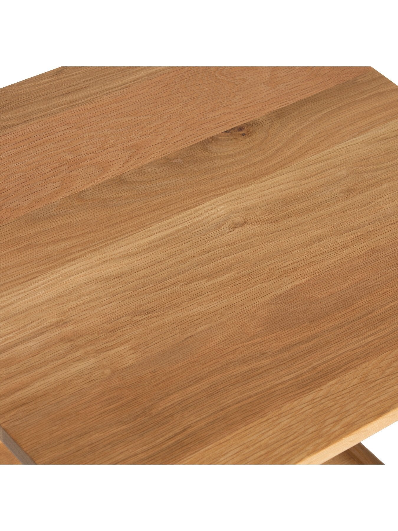 Neutral Vinca Neutral Oak Wood Side Table