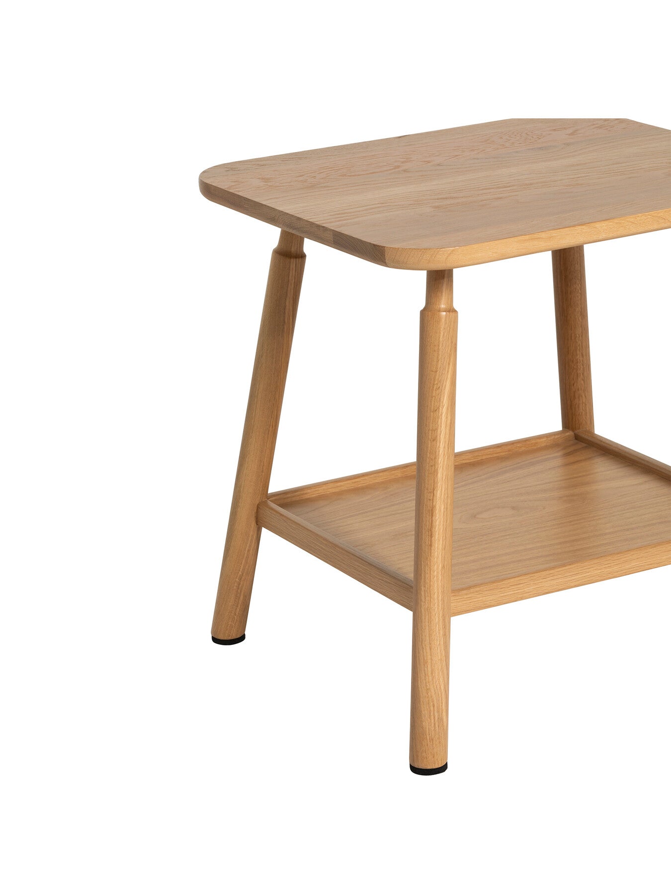 Neutral Vinca Neutral Oak Wood Side Table