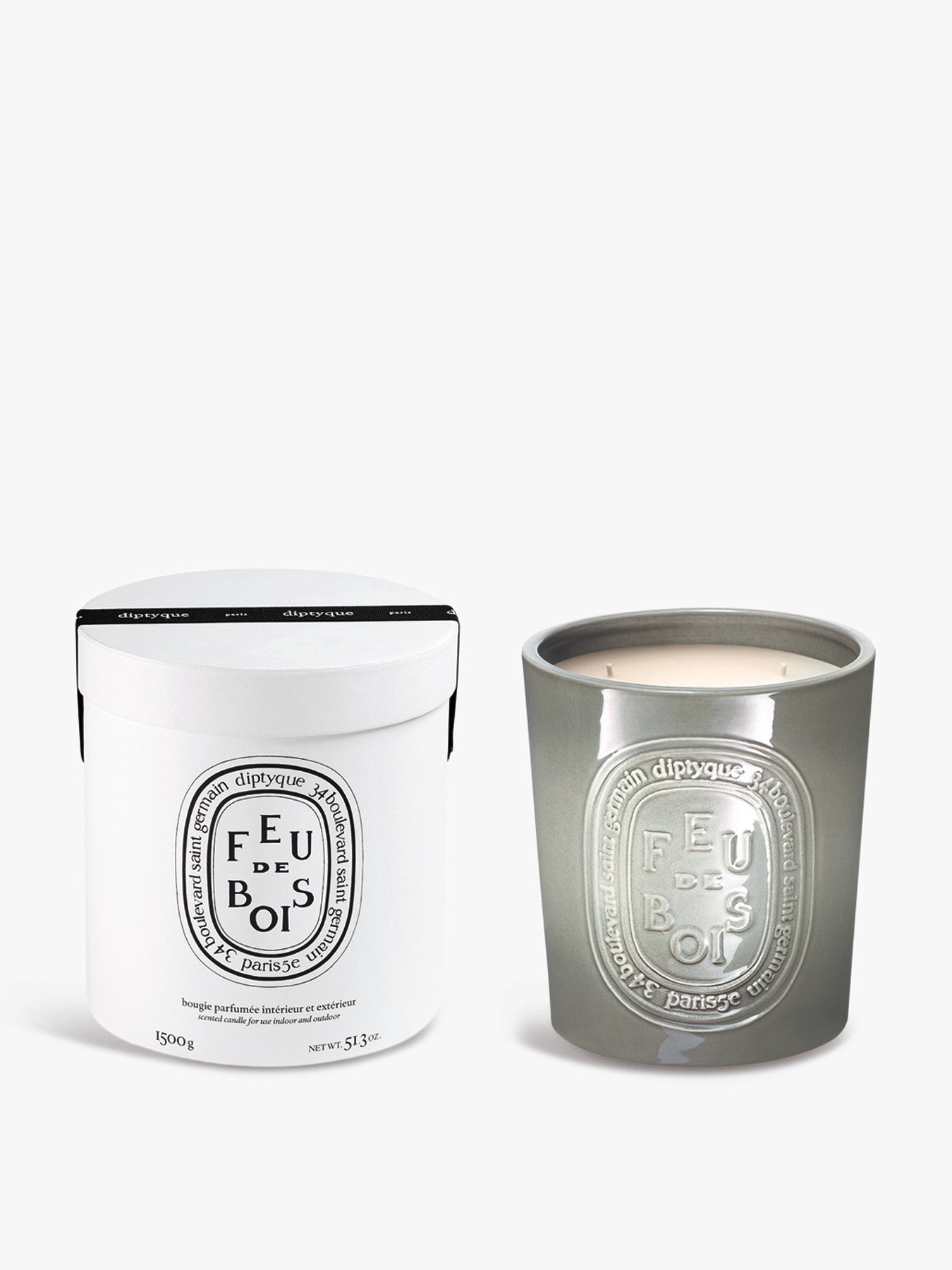 Giant Feu De Bois Candle 1500g