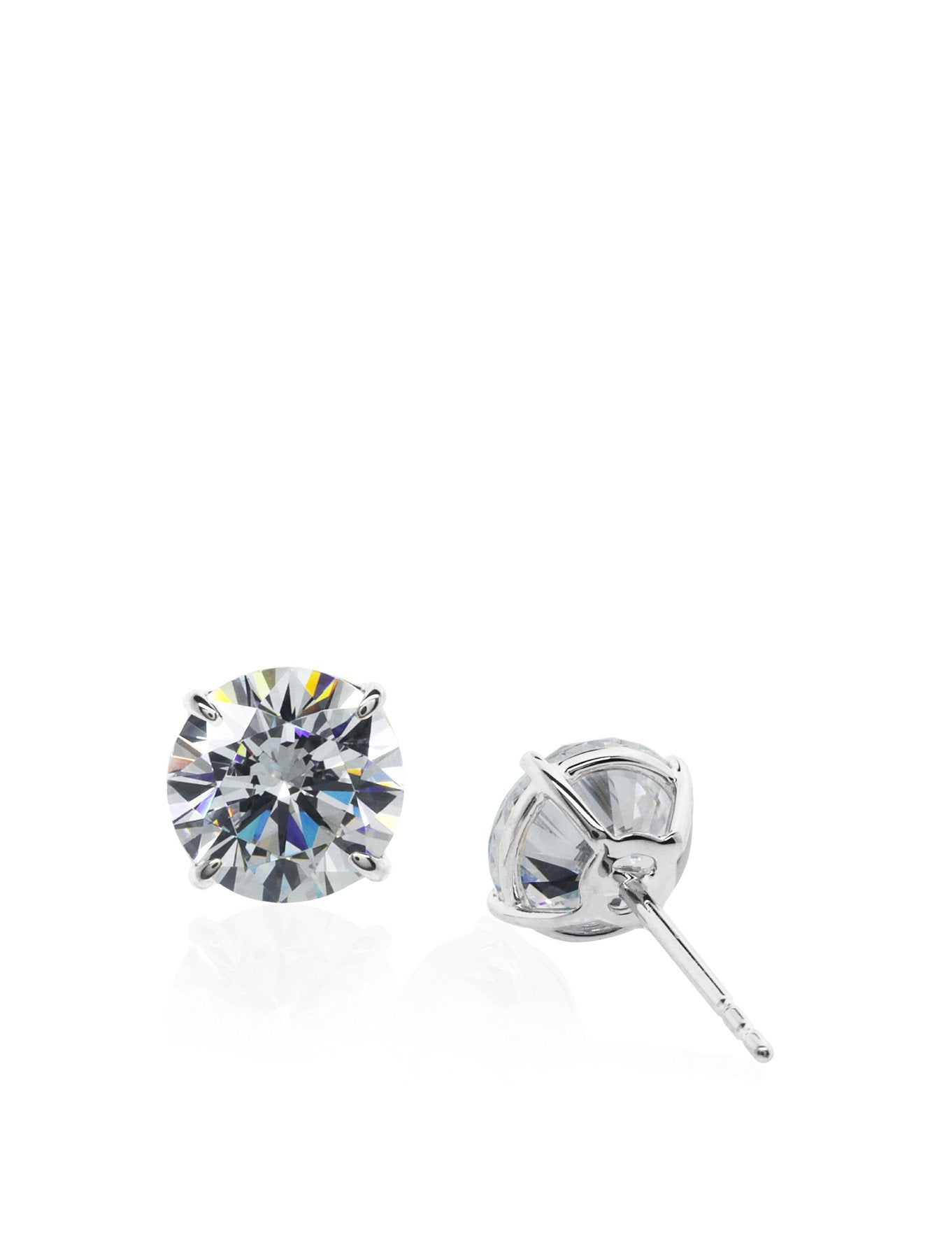 Eternal Prong Diamond Stud Earrings