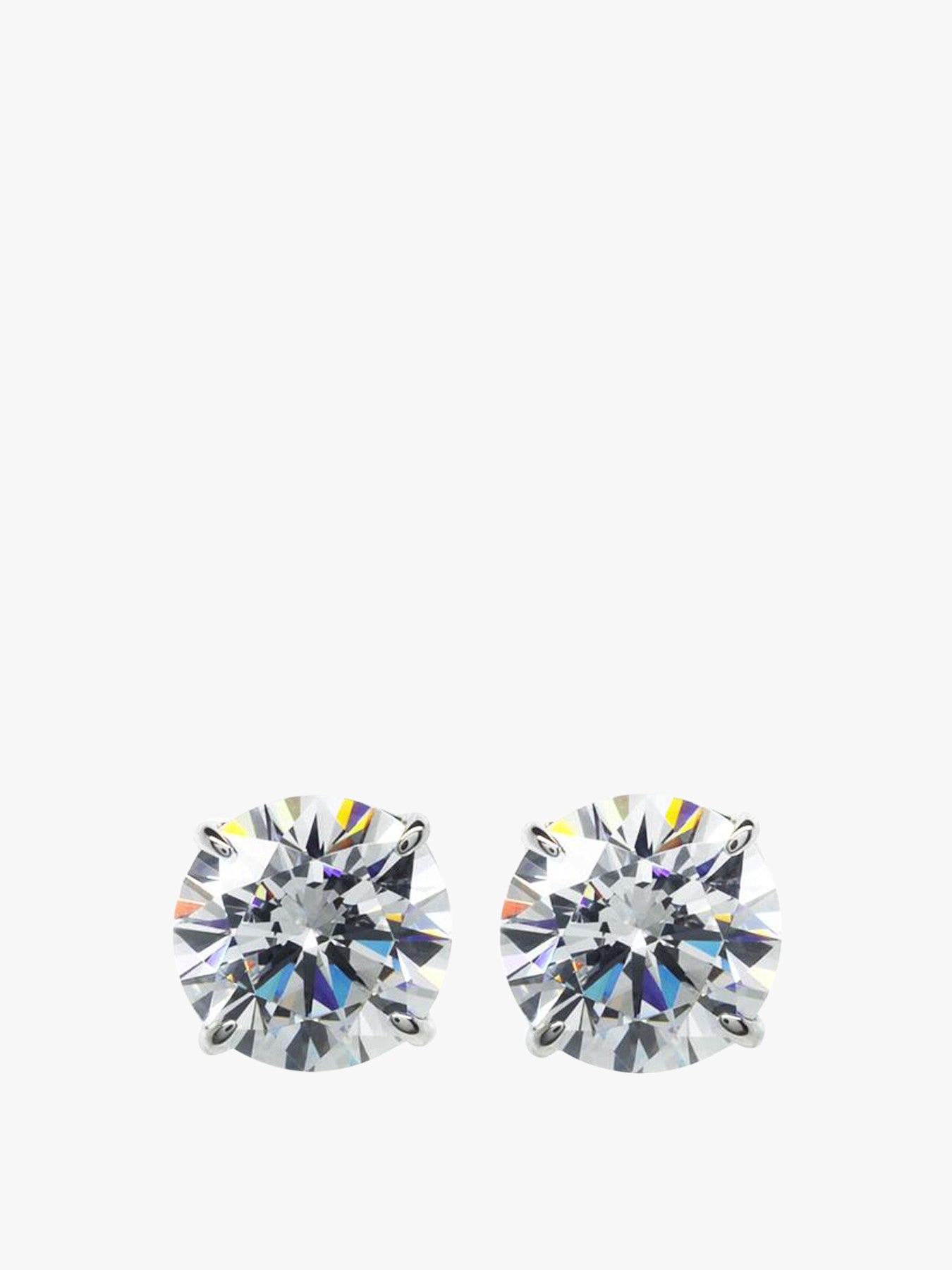 Eternal Prong Diamond Stud Earrings