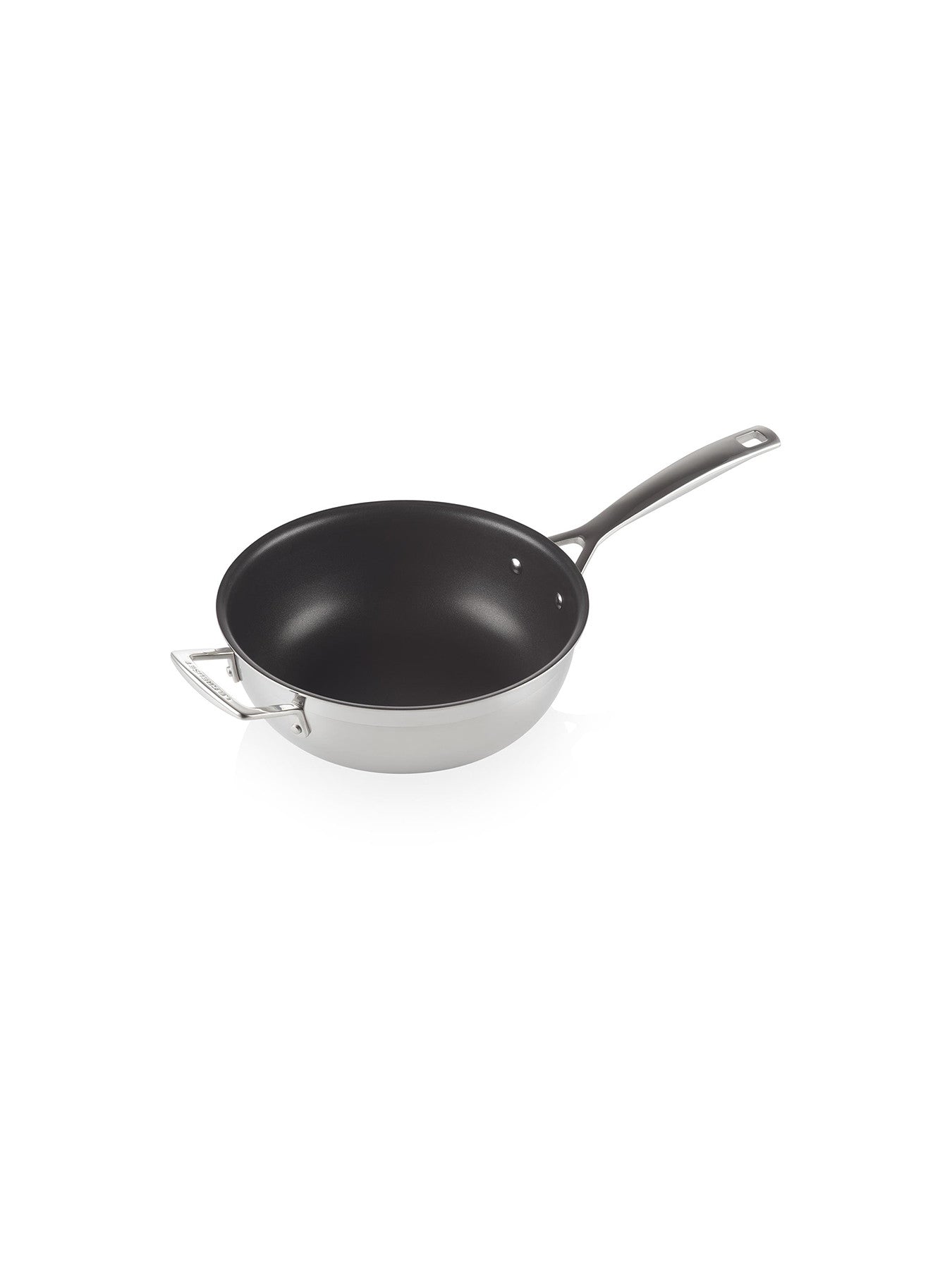 3-Ply Stainless Steel Non-Stick Chefs Pan with Lid and Helper Handle 24cm