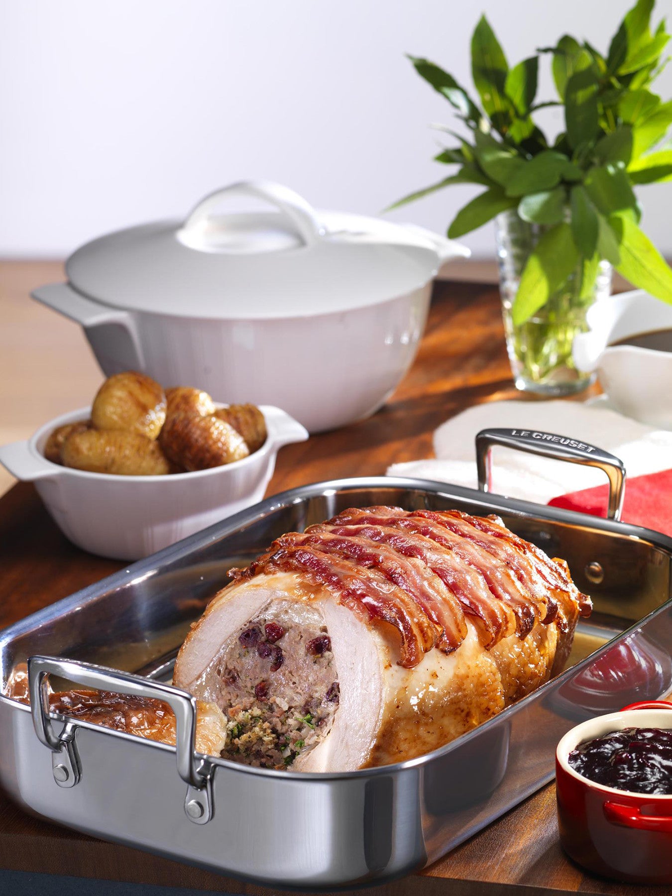 3-Ply Stainless Steel Rectangular Roaster 35cm