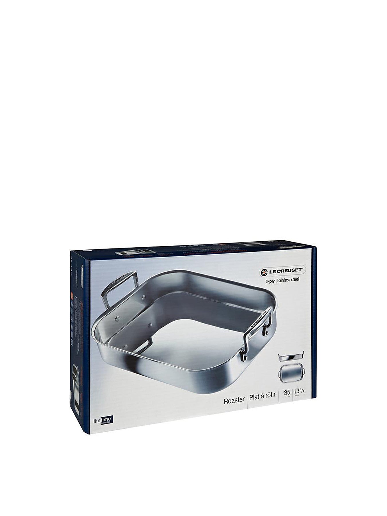 3-Ply Stainless Steel Rectangular Roaster 35cm