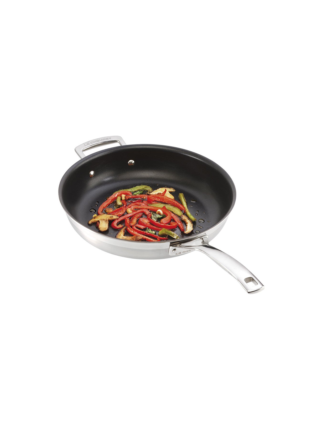 3-Ply Stainless Steel Non-Stick Frying Pan with Helper Handle 30 cm