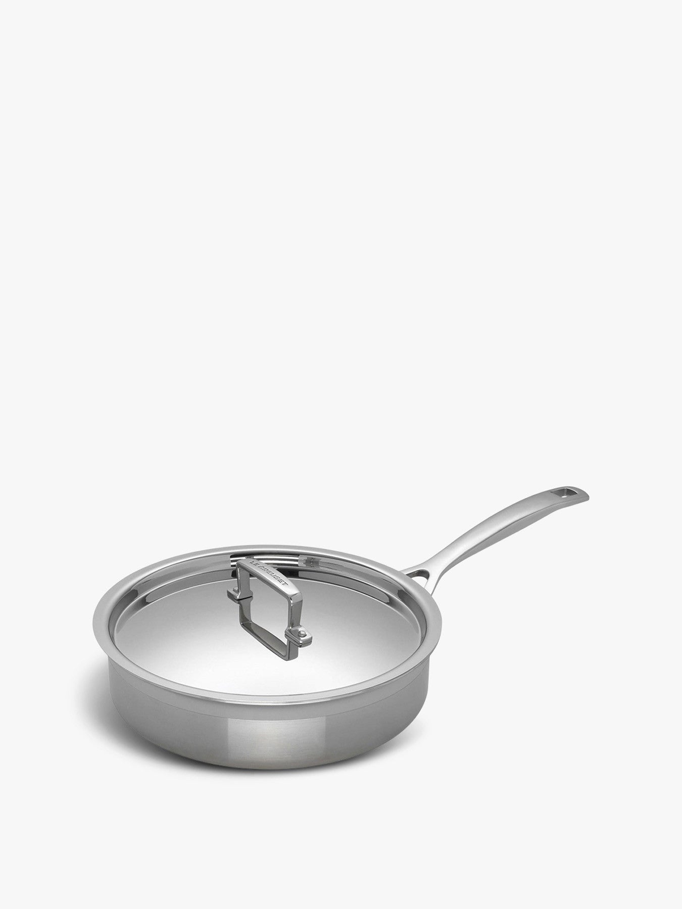 3-Ply Stainless Steel Uncoated Sauté Pan with Lid 24cm