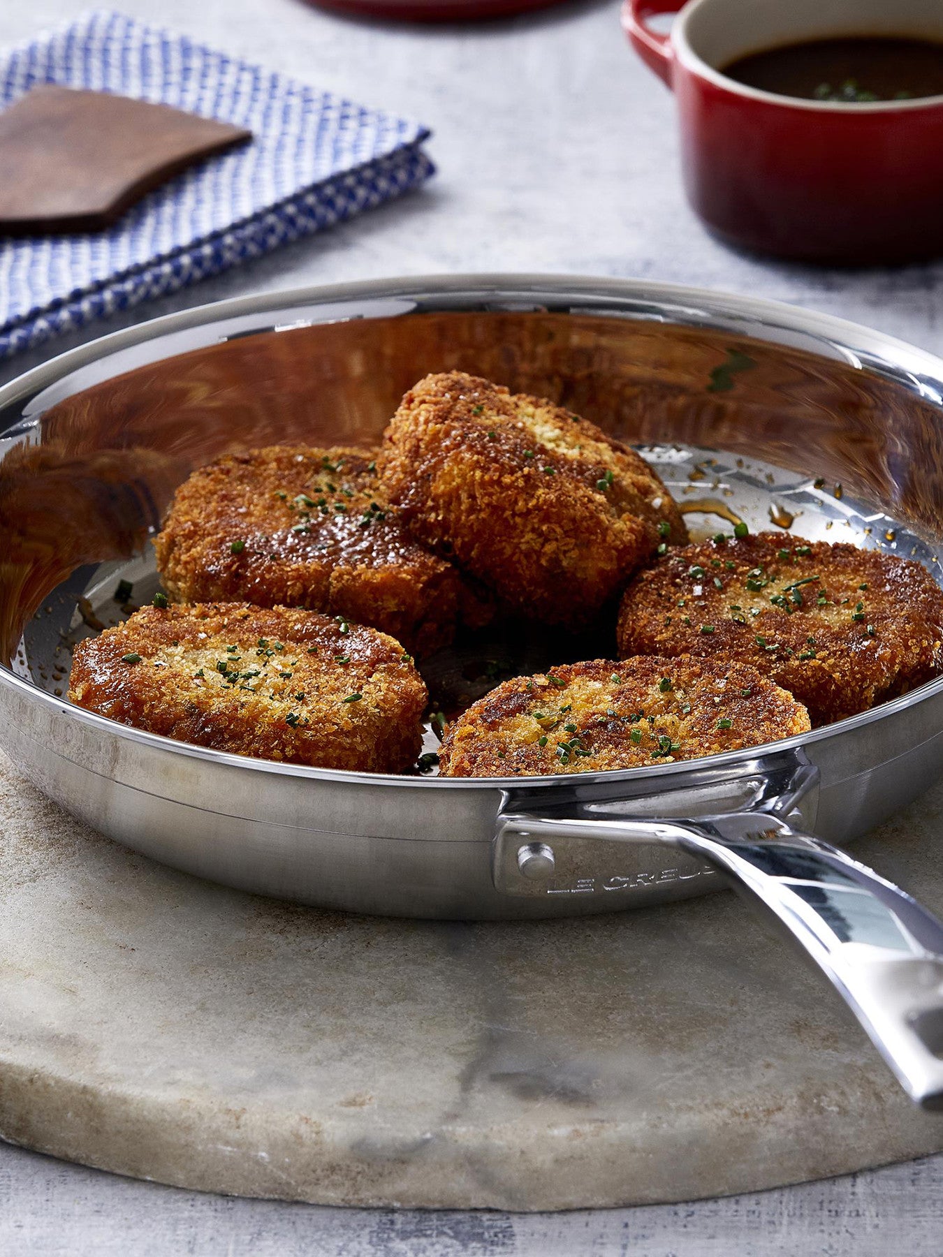 3-Ply Stainless Steel Uncoated Frying Pan 24cm