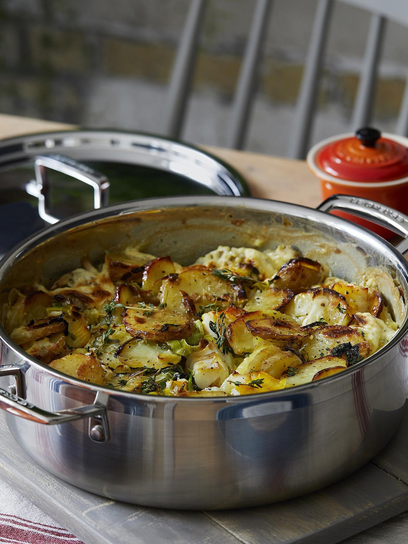 3-Ply Stainless Steel Sauteuse 28cm