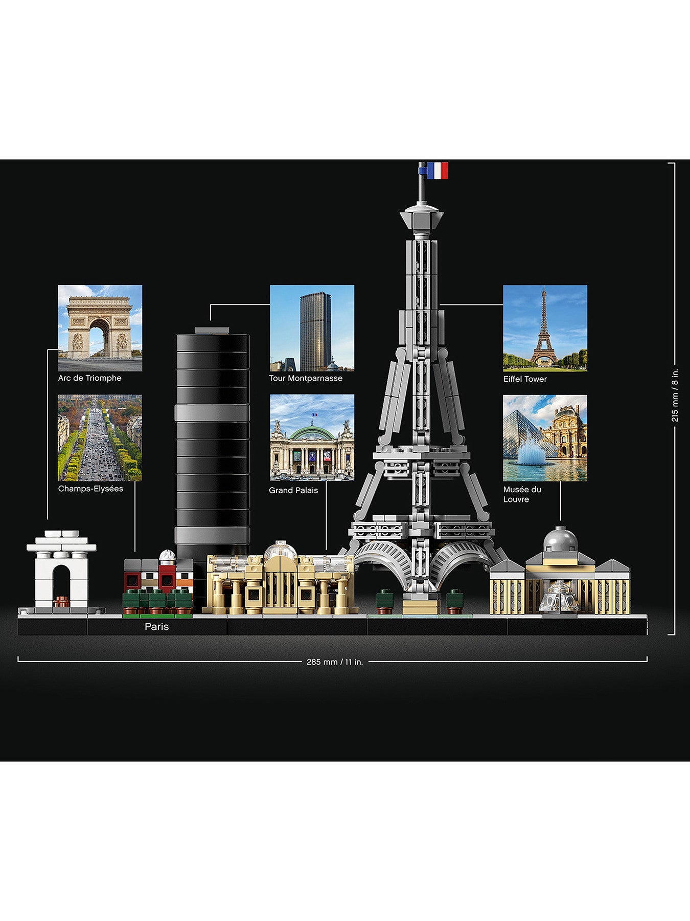 Architecture Paris Skyline Set 21044