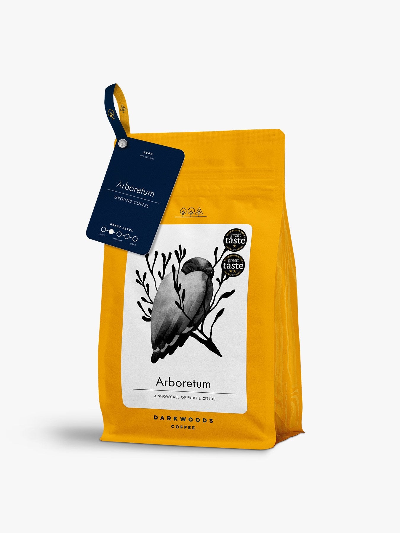 Arboretum Light Roast Ground Coffee 250g