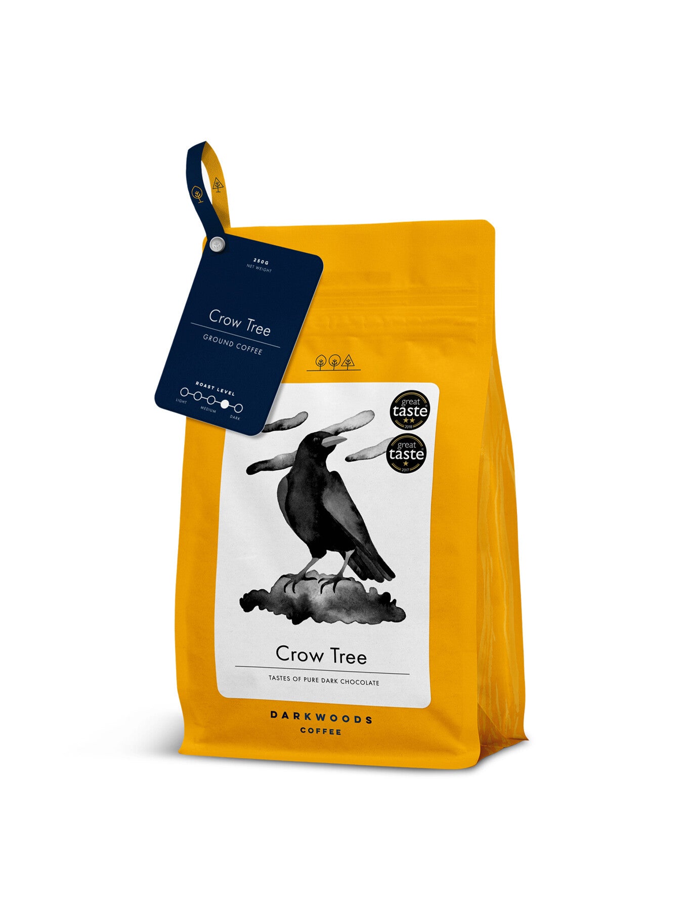 Crow Tree Dark Roast Ground 250g