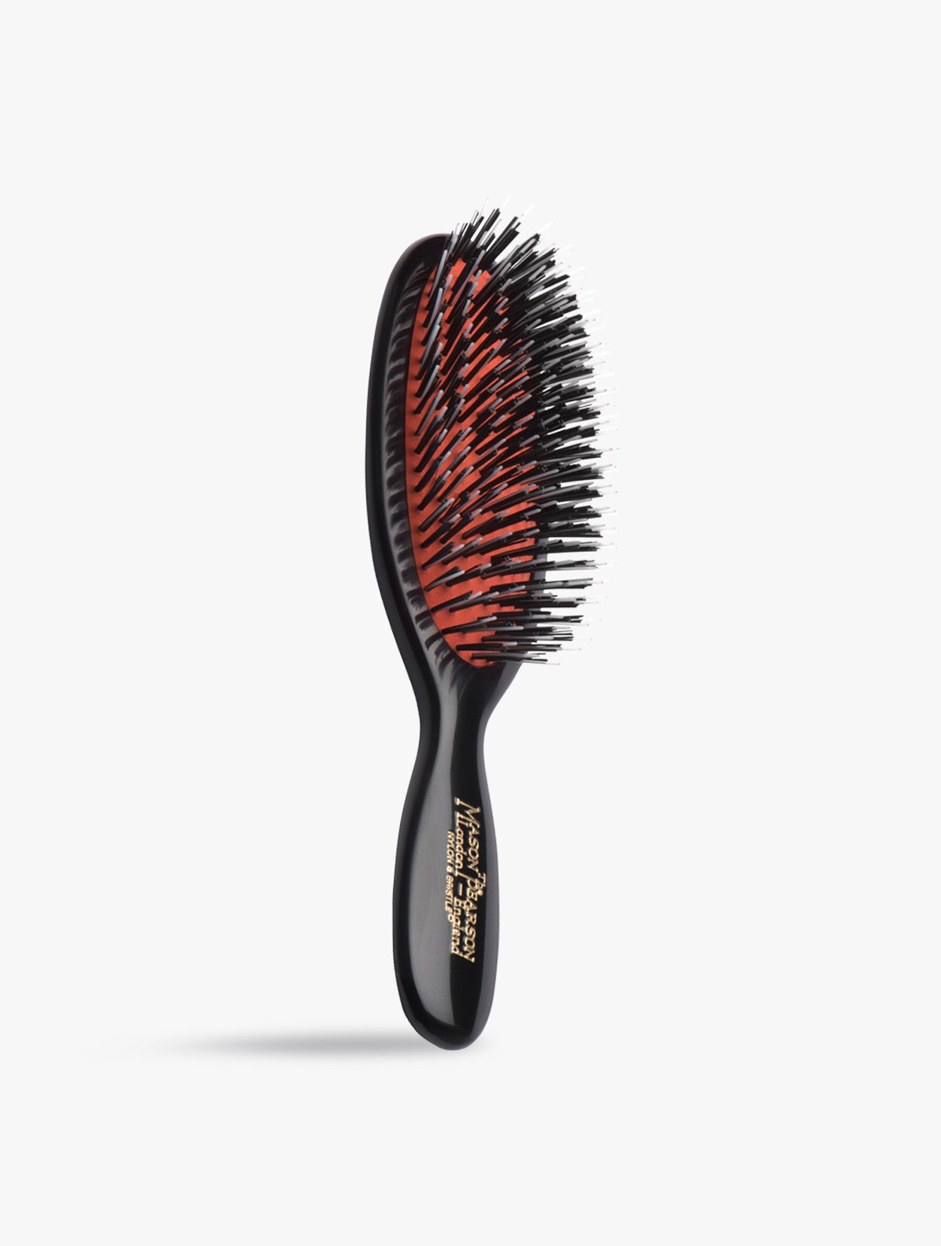 Pocket Bristle Nylon Hairbrush Dark Ruby