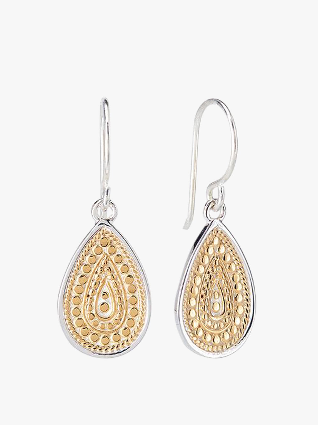 Medium Dotted Teardrop Earrings