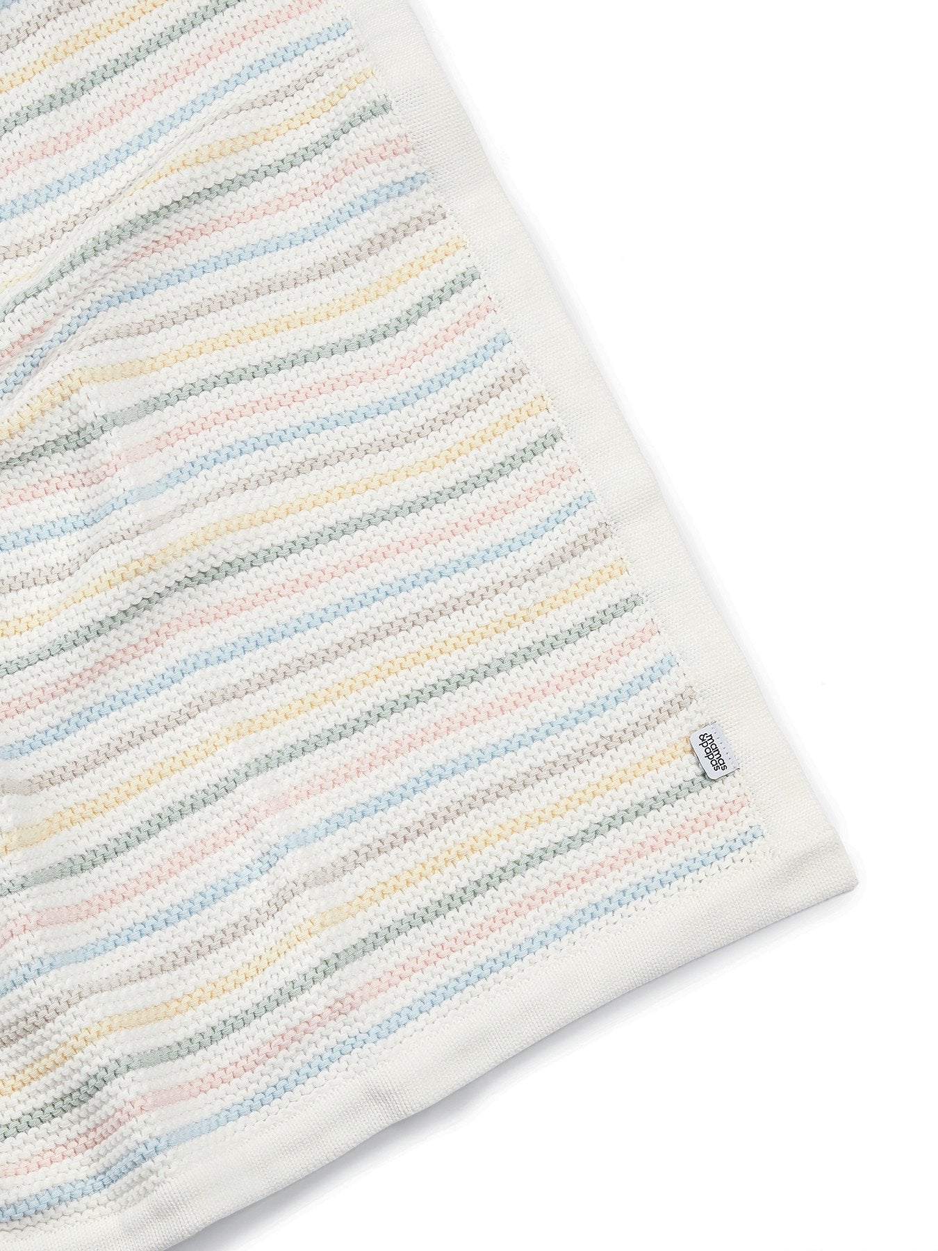 Knitted Blanket Soft Pastel