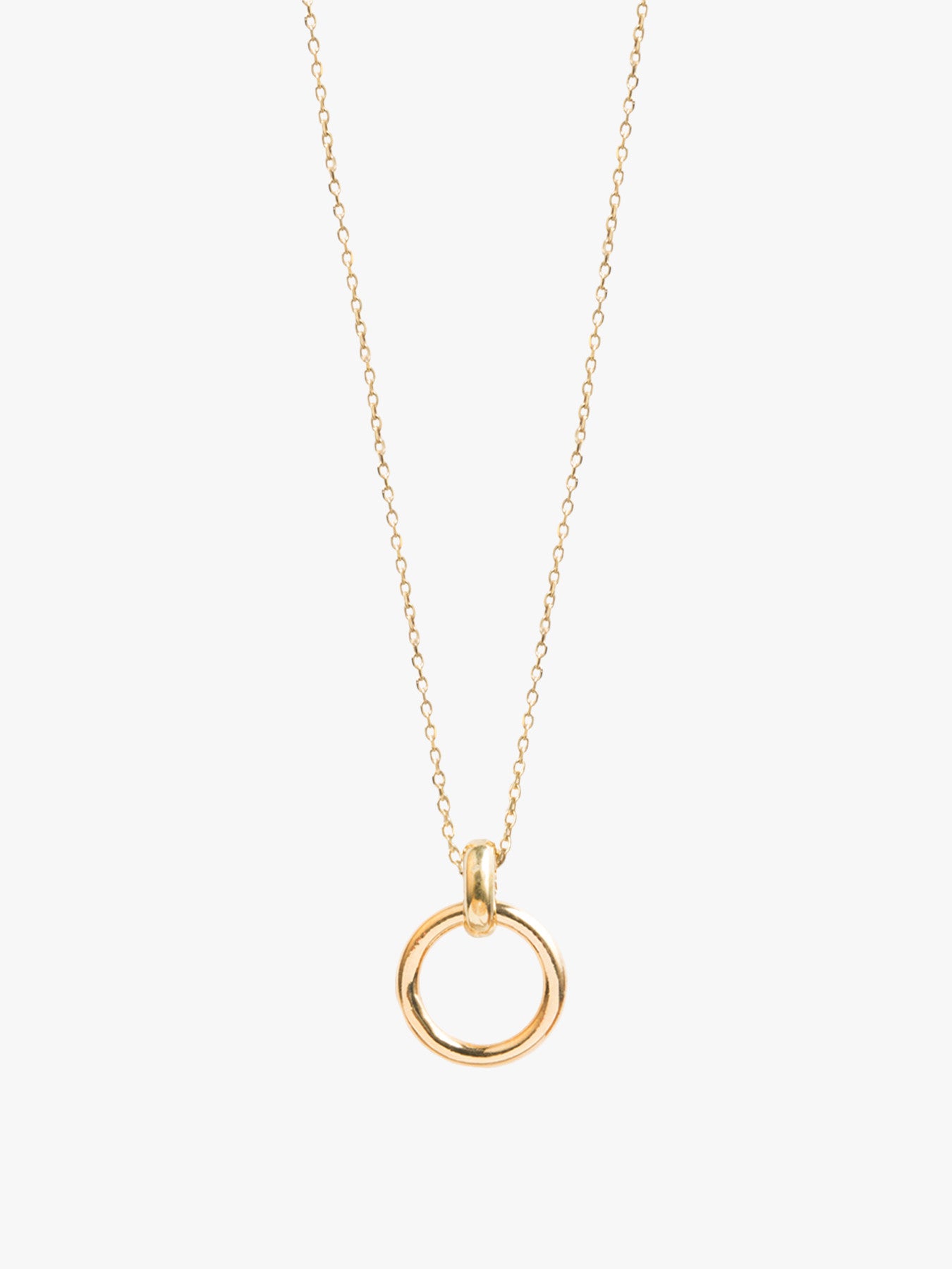 Eternity Hoop On Trace Chain Necklace