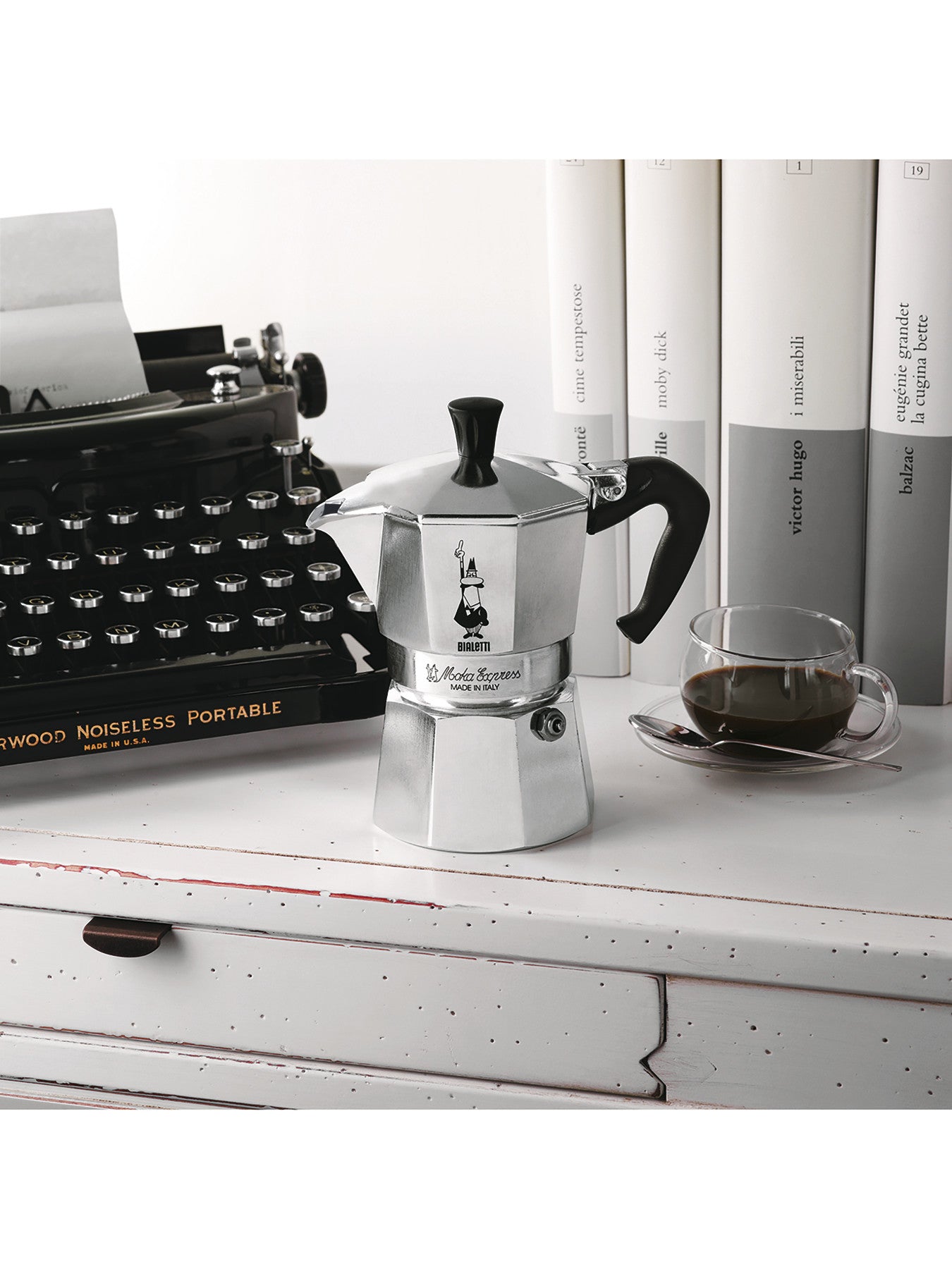 Moka Express Aluminium Stovetop Coffee Maker 3 Cup