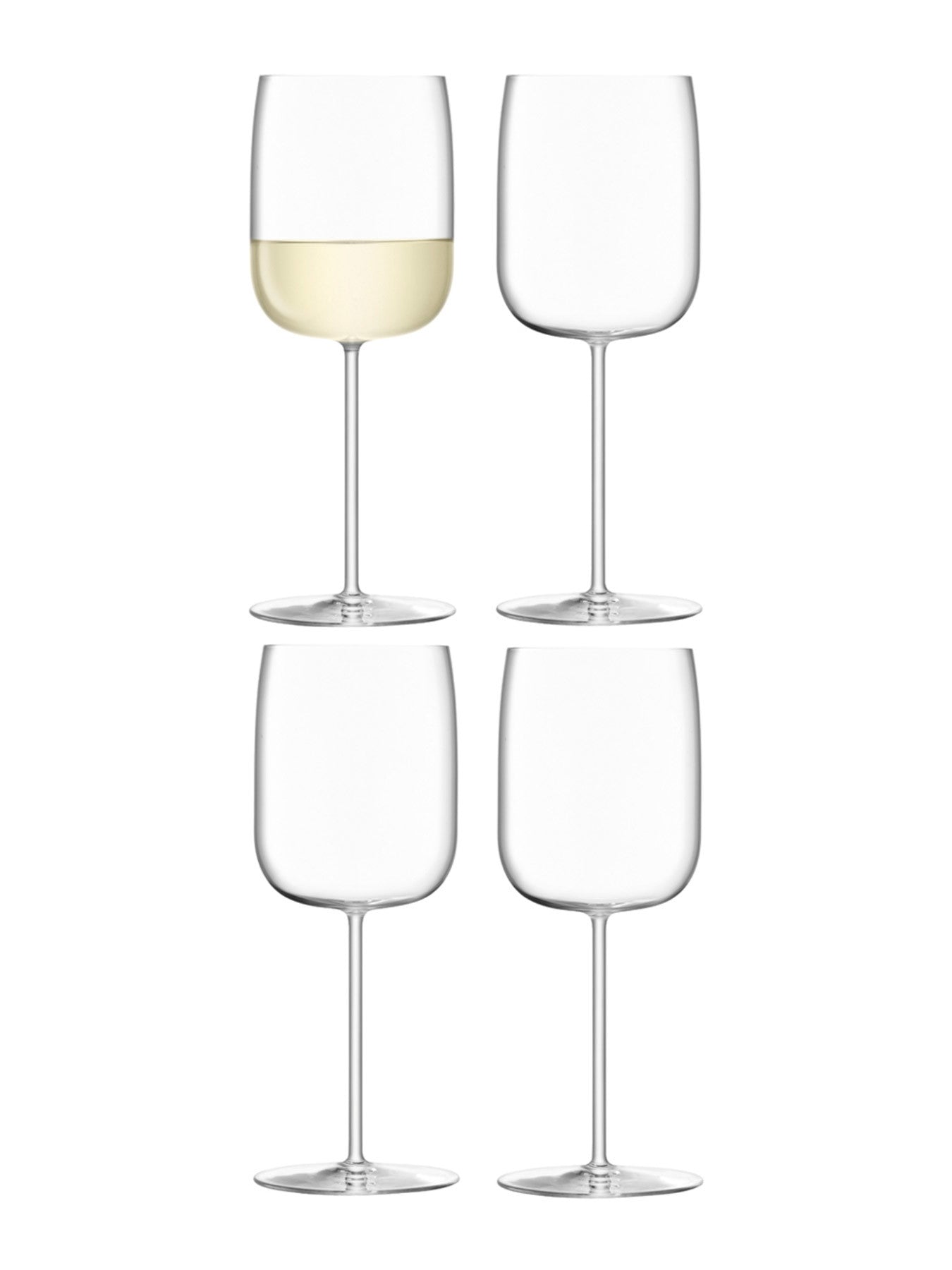 Borough White Wine Glass Set of 4