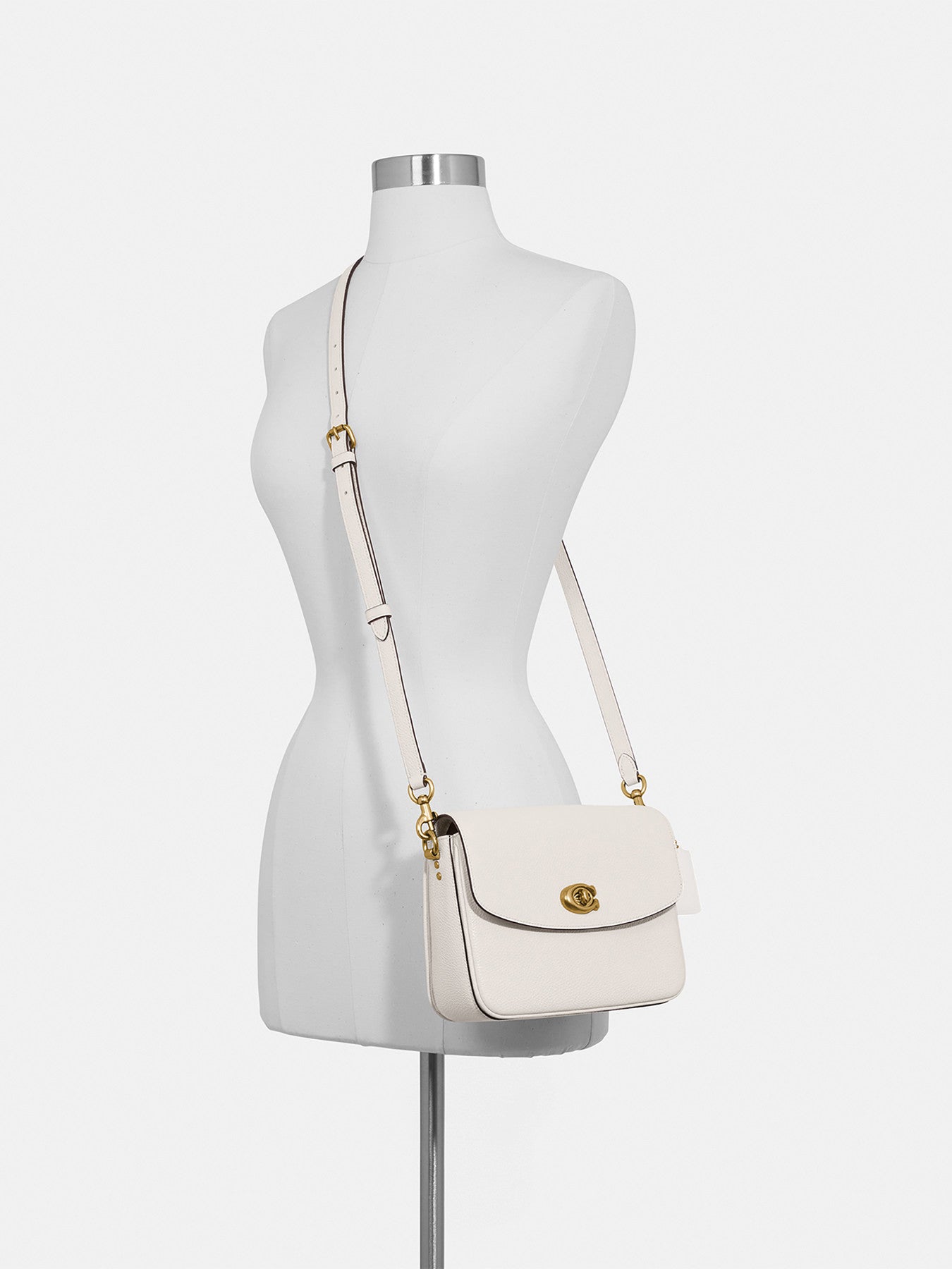 Cassie 19 Leather Crossbody Bag Chalk