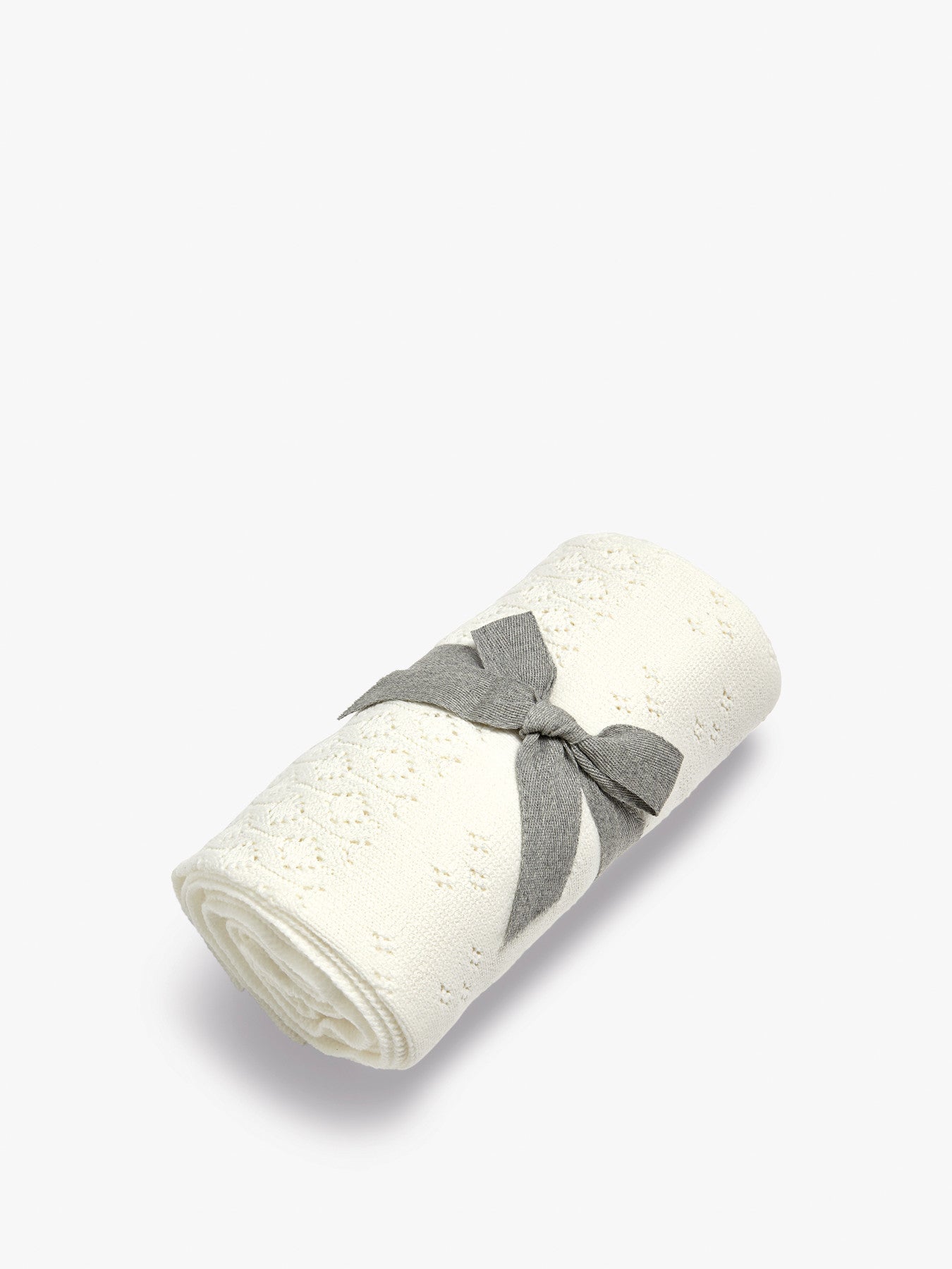 Knitted Pointelle Occasion Blanket