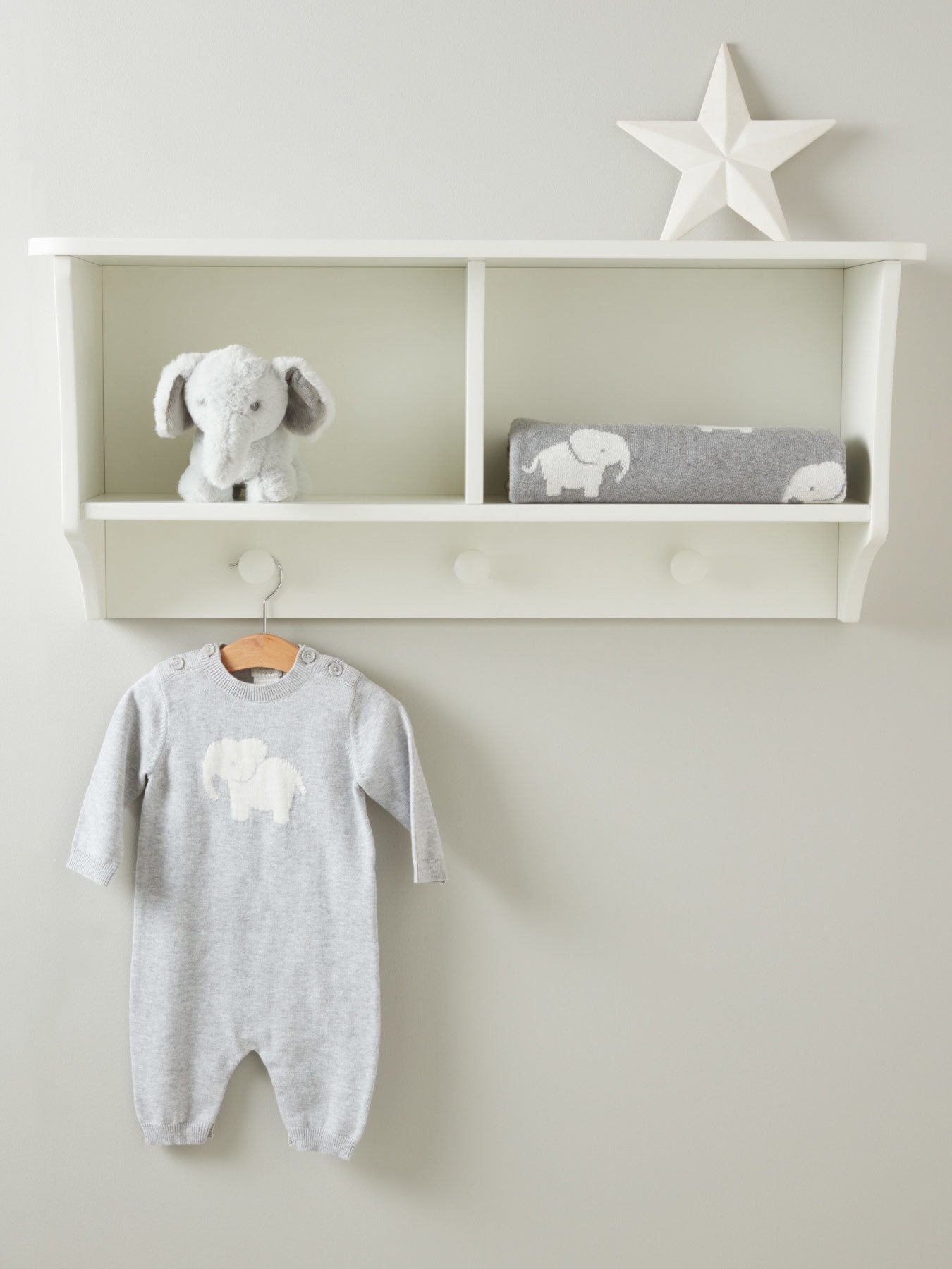 Welcome To The World Knitted Elephant Blanket