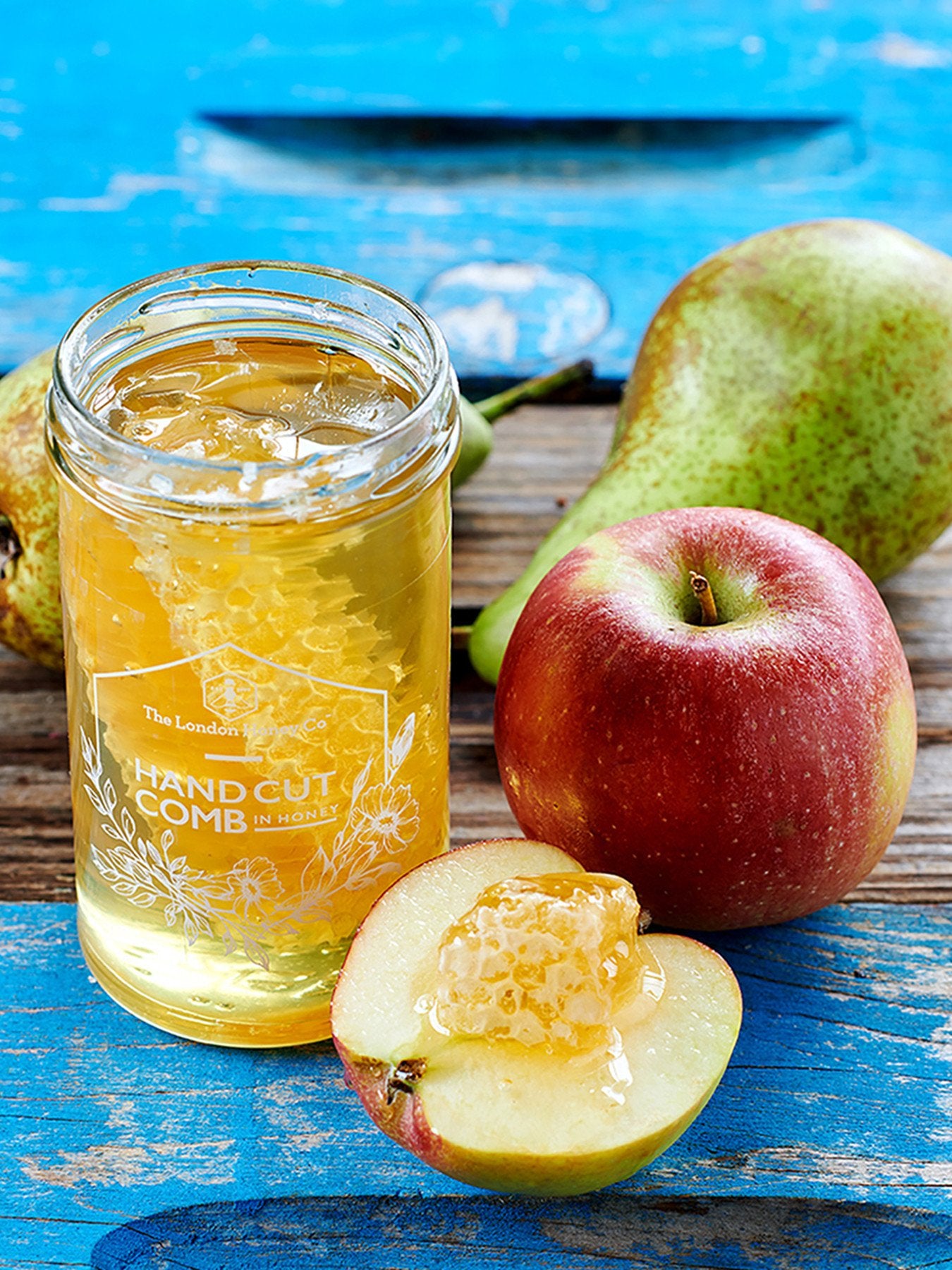 Hand Cut Comb in Honey Jar 350g