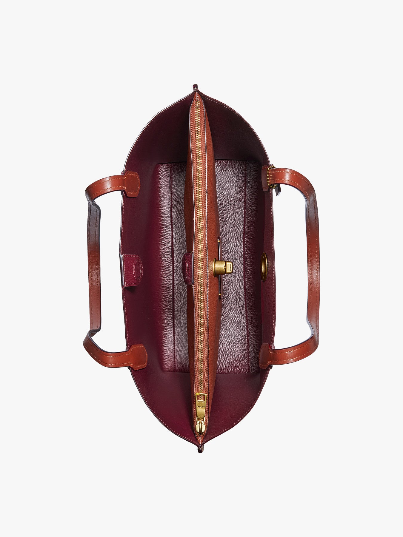 Willow Tote In Signature Canvas Tan Rust