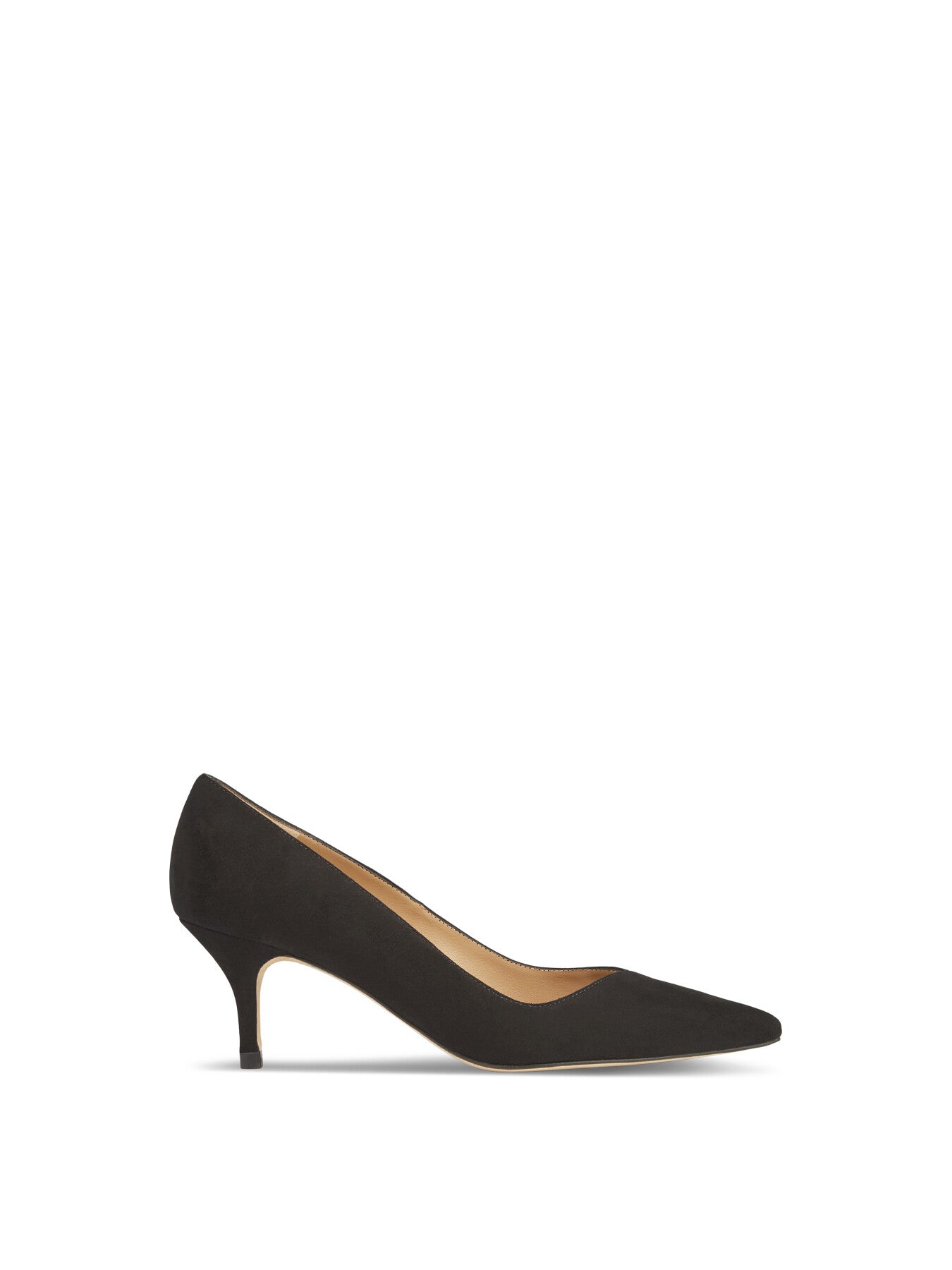 Farah Suede Asymmetric Kitten Heel Courts