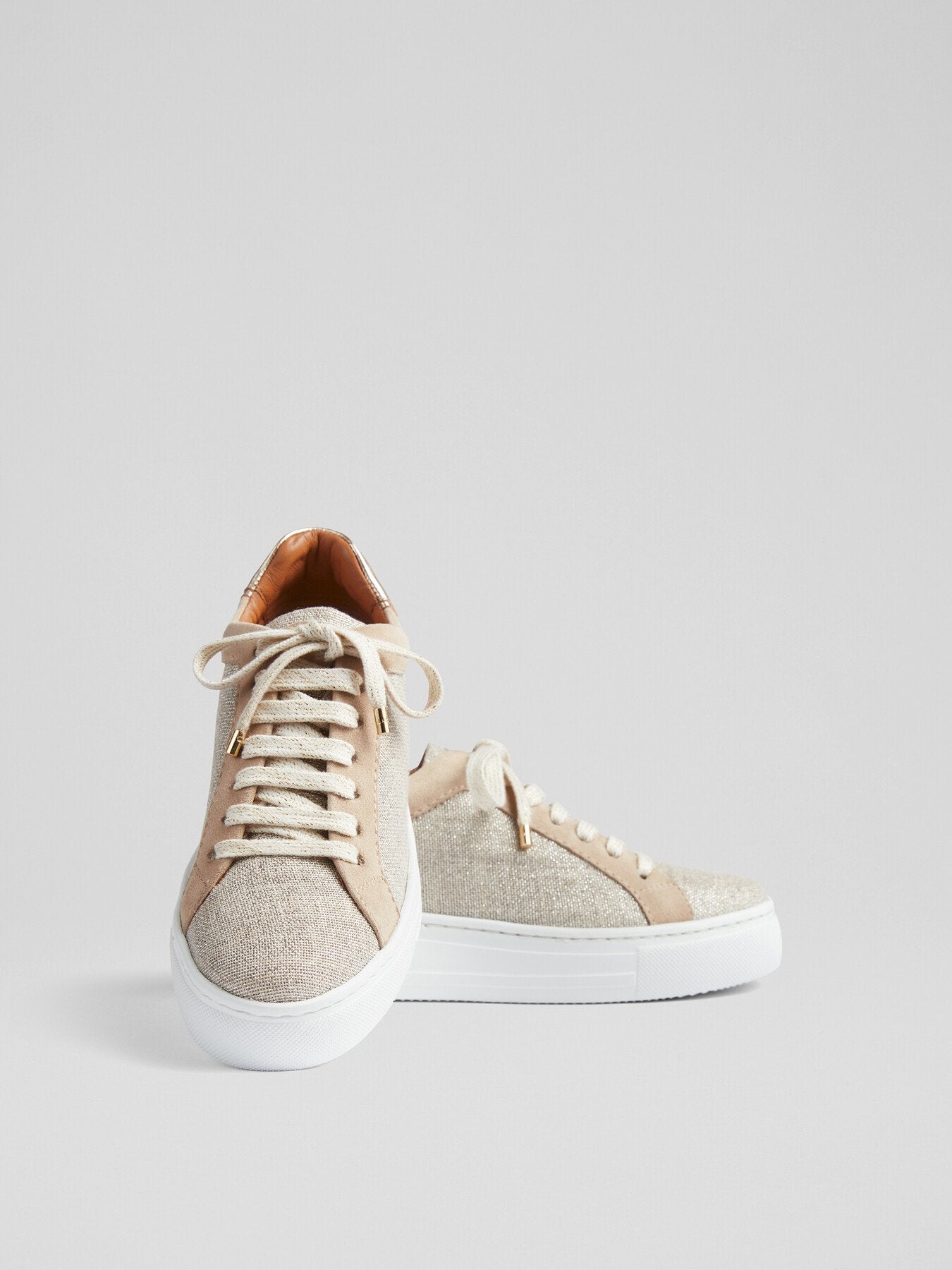 Sigture White Leather Trainers
