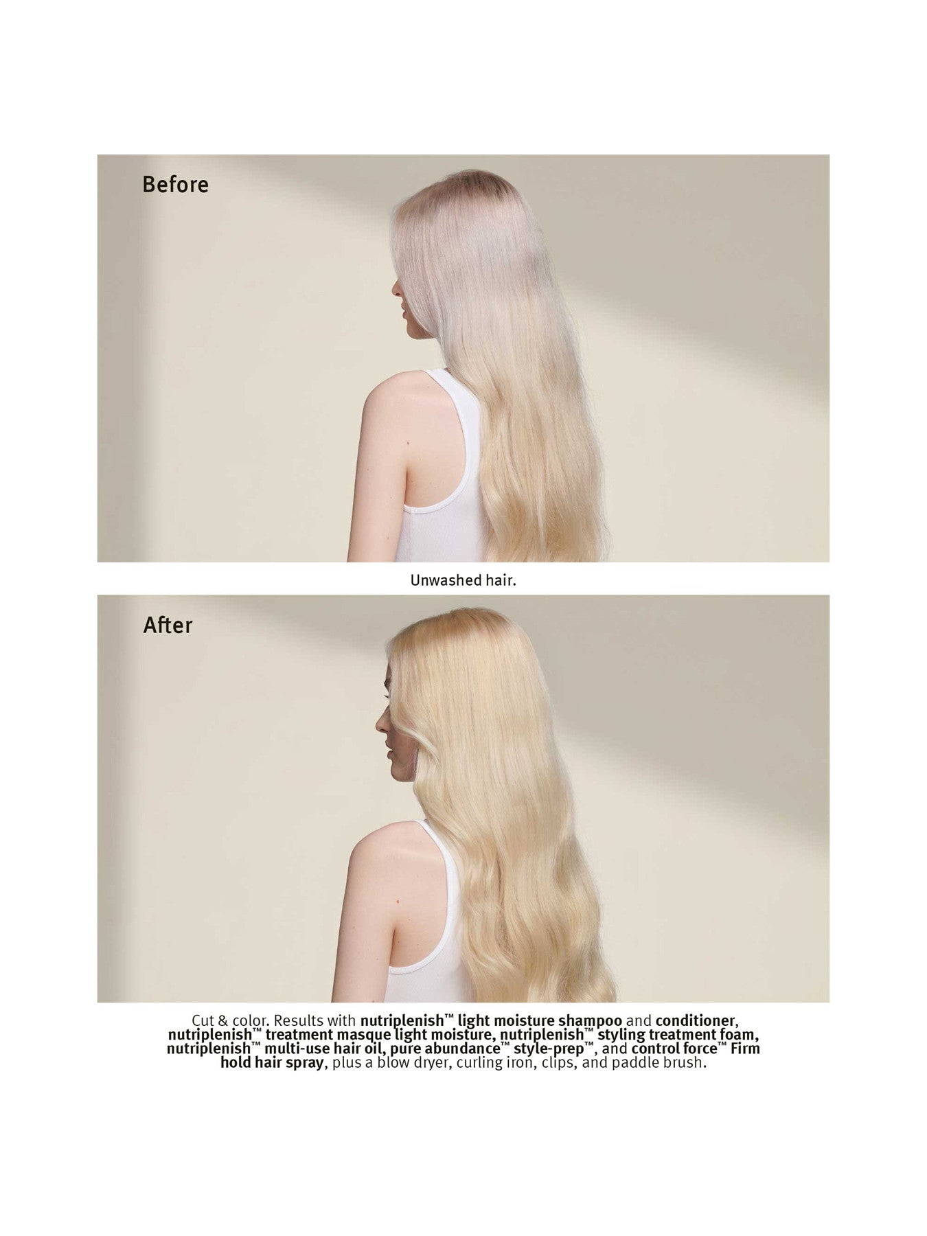 Nutriplenish hydrating liquid styling foam