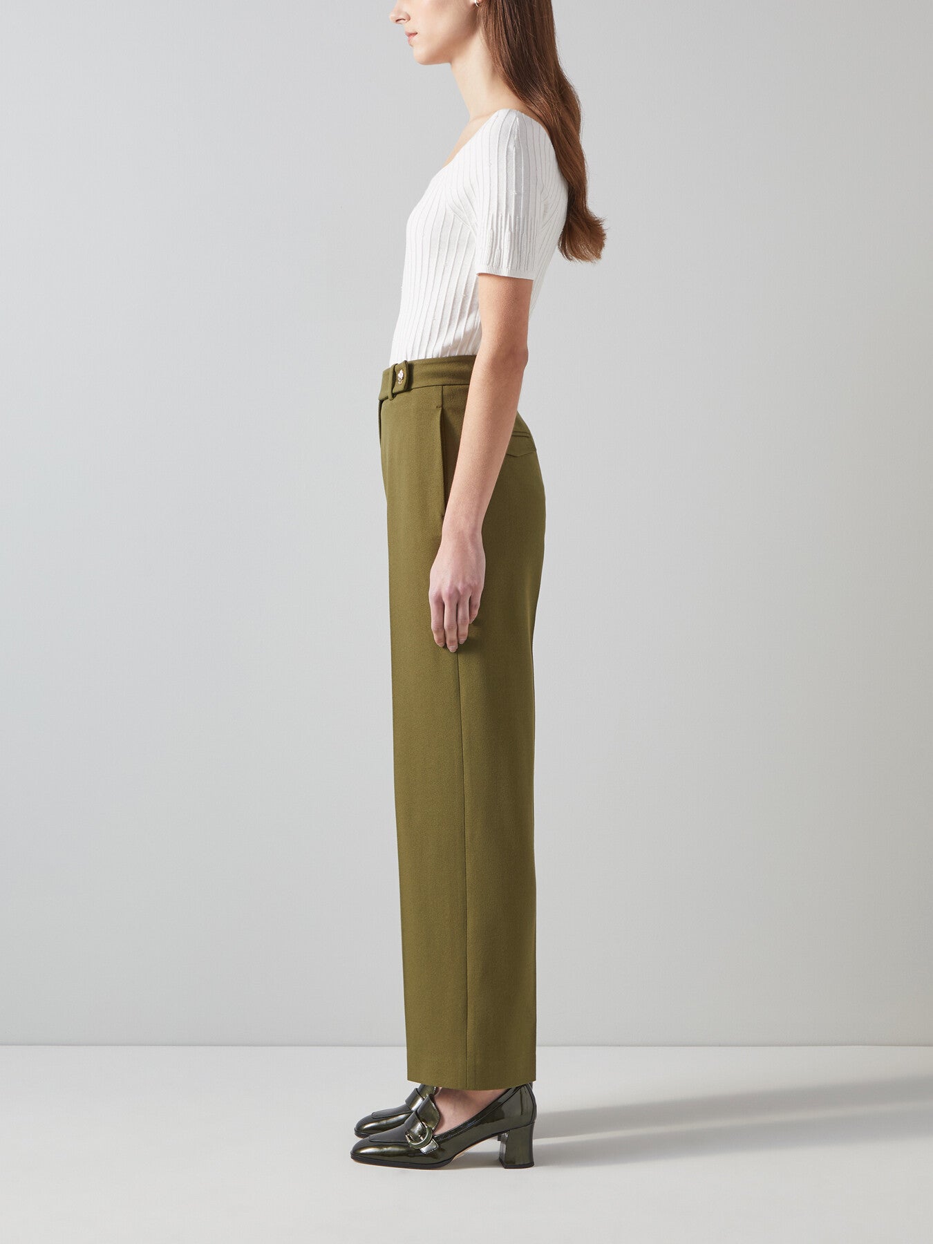 Billie Olive Tailored Crop Wide Trouser