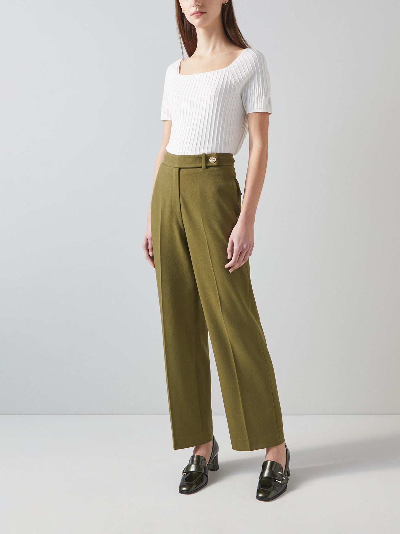 Billie Olive Tailored Crop Wide Trouser