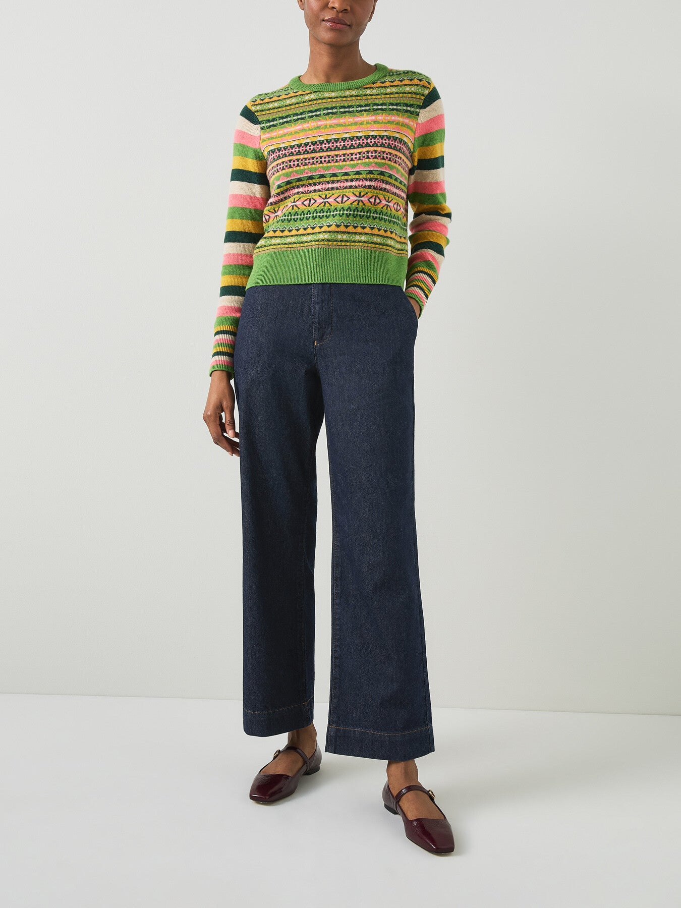 Greta Deep Indigo High Waist Straight Jean