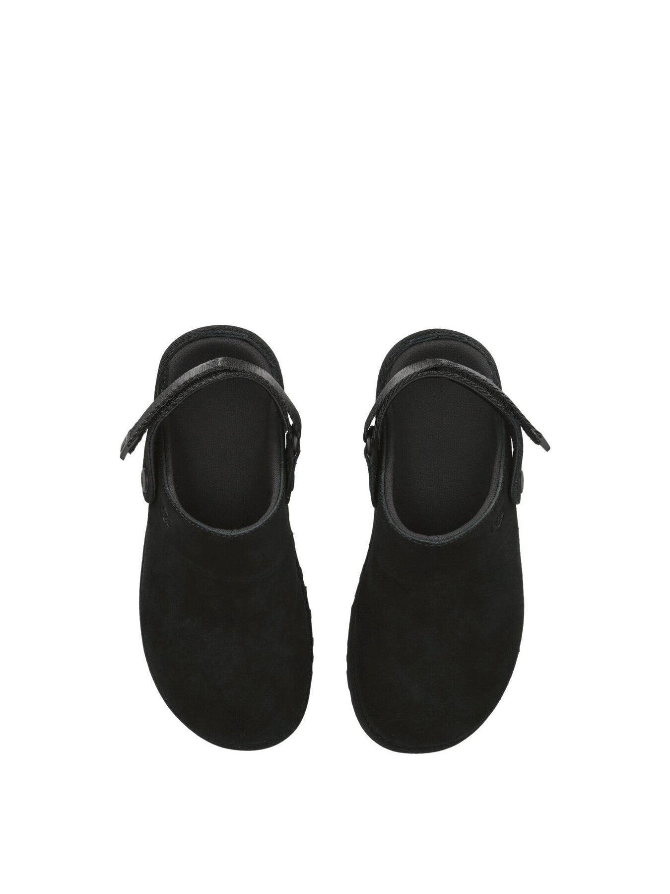 Womens Goldenstar Suede Clogs Black